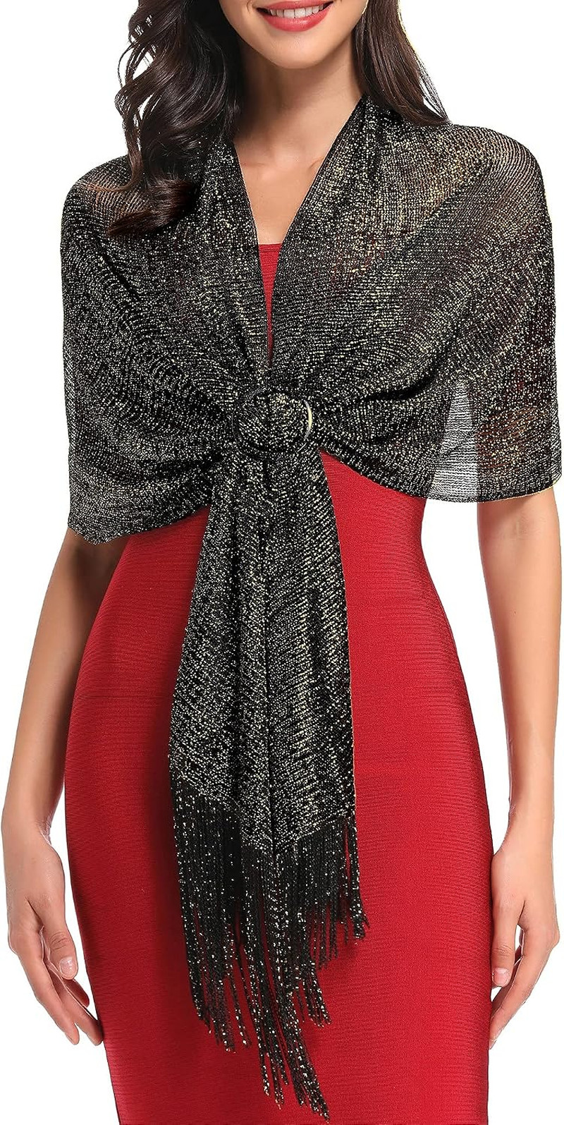Sparkling Metallic Shawls and Wraps for Evening Party/Wedding/Formal Dresses (Wi
