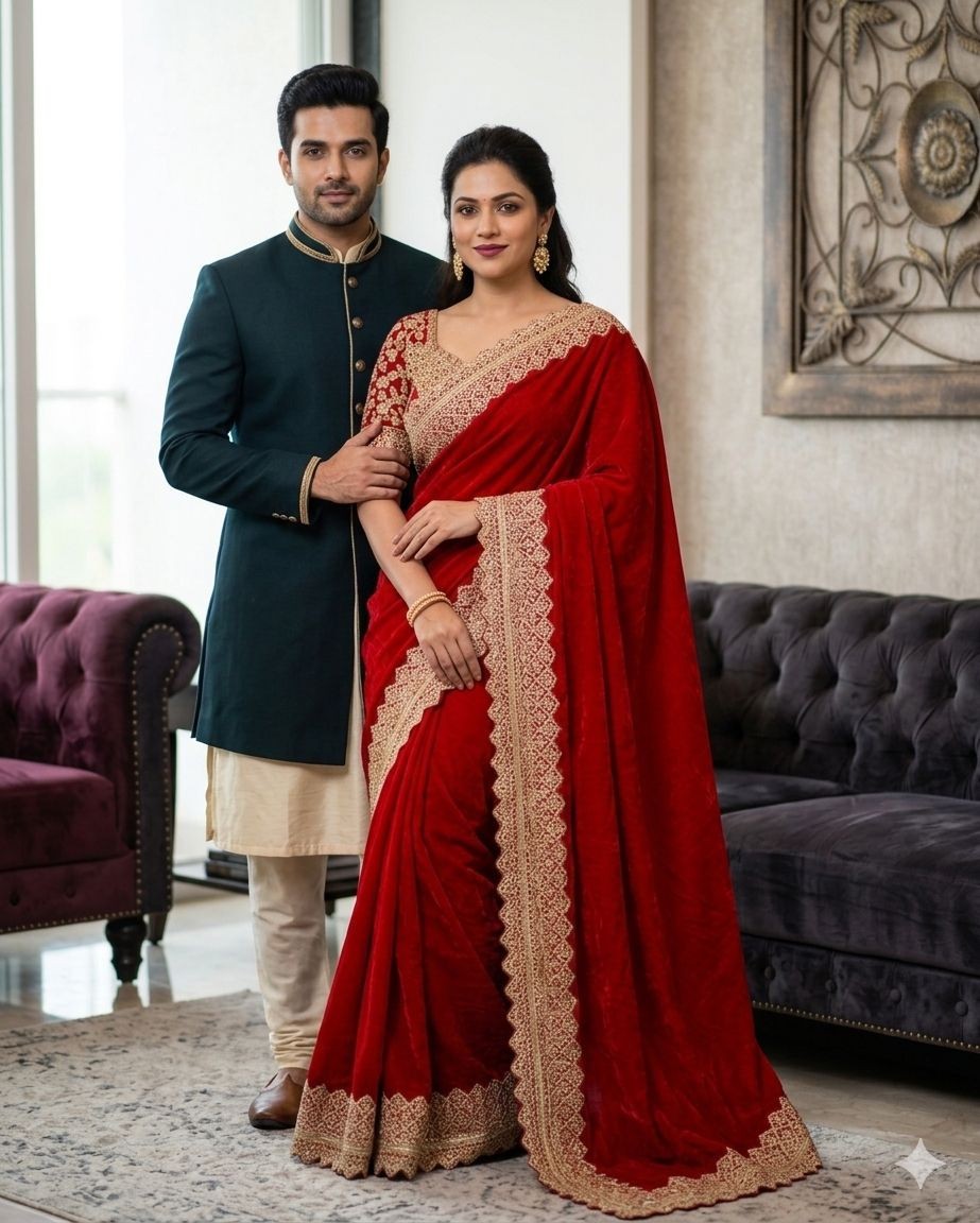 WEDDING DESIGNER BOLLYWOOD SAREE BLOUSE NEW SARI INDIAN PAKISTANI BRIDAL PARTY