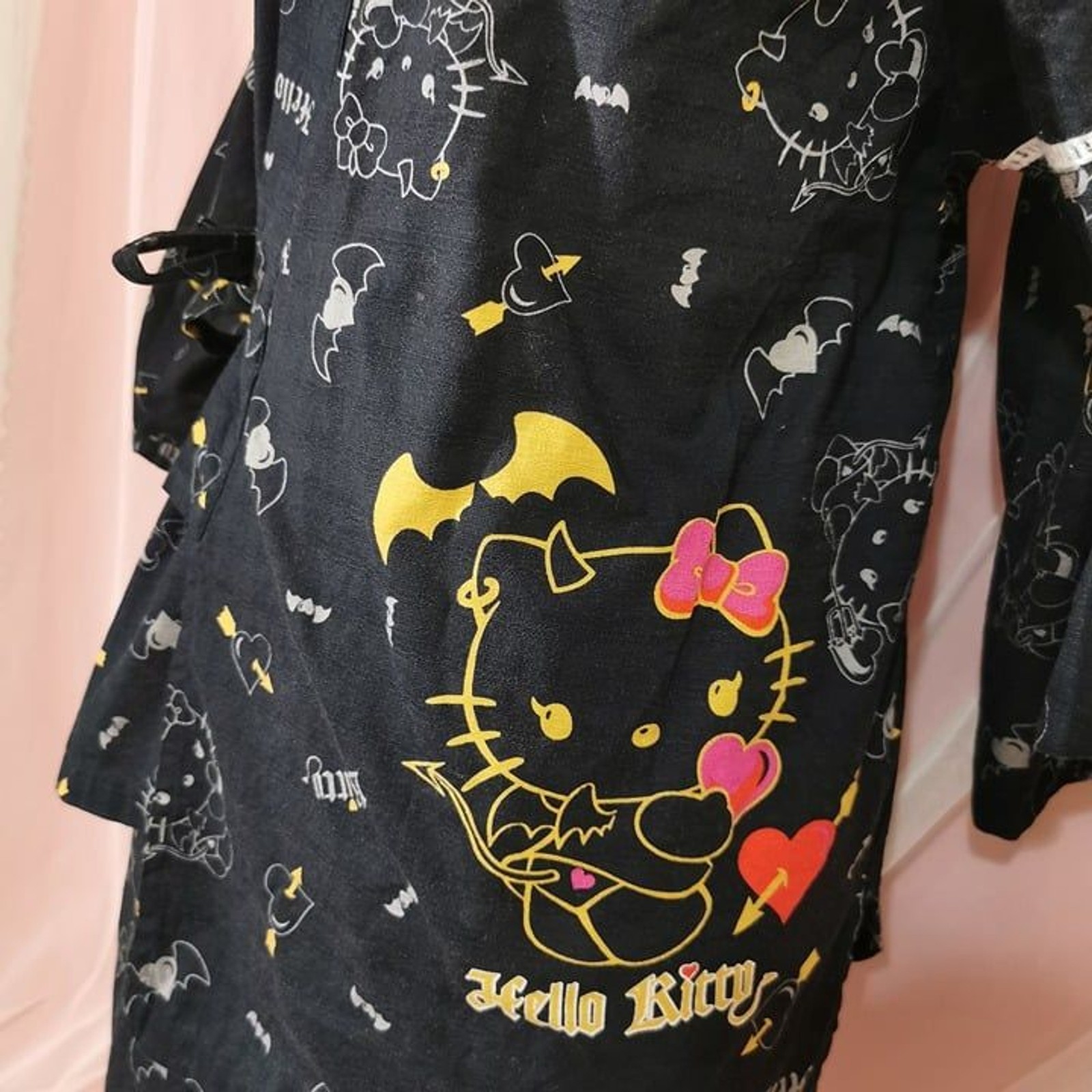 Devil Hello Kitty Outfit Size Small Black Top Shorts Cosplay Sleepwear Halloween