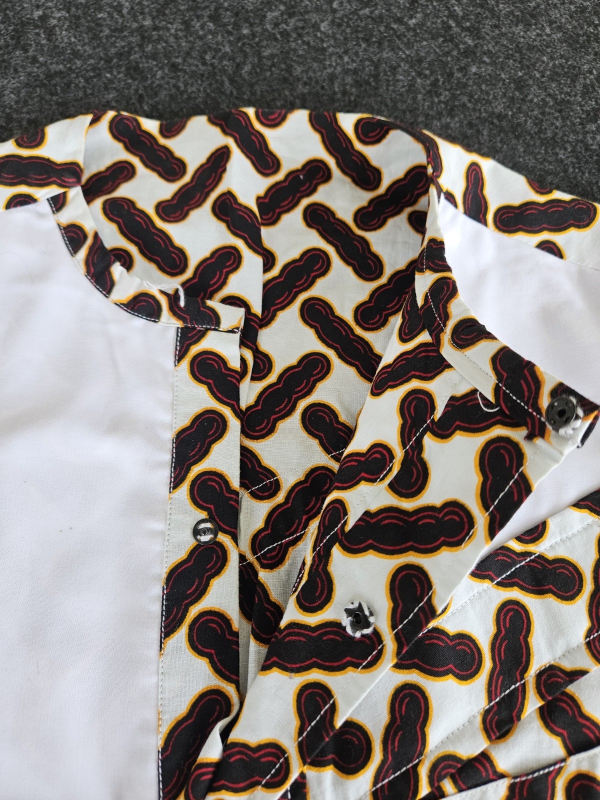 HiTarget African Wax Print Tunic Shirt Dress Dashiki Geometric Boho Modern M…