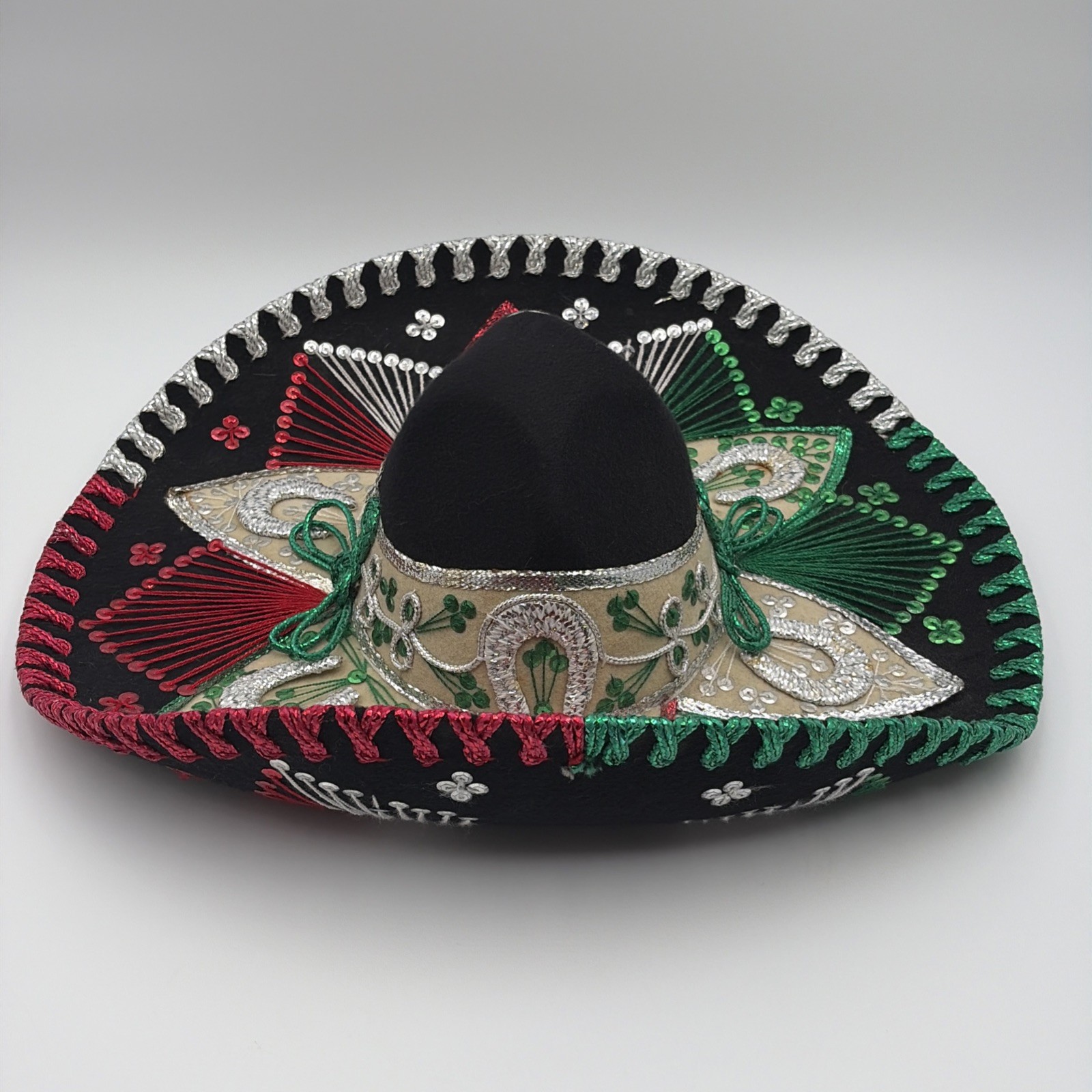 Sombrero Authentic Vintage Gonzalez Mexico Flag