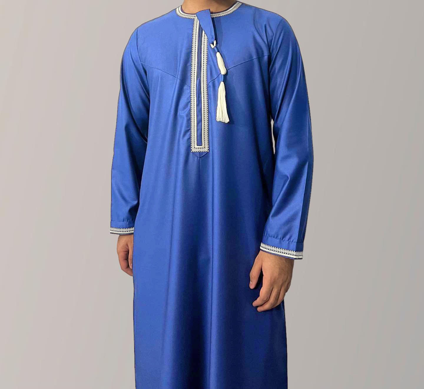 Saudi Men Abaya Muslim Kaftan Jubba Thoub Thobe Dishdasha Arab Long Robe Ramadan