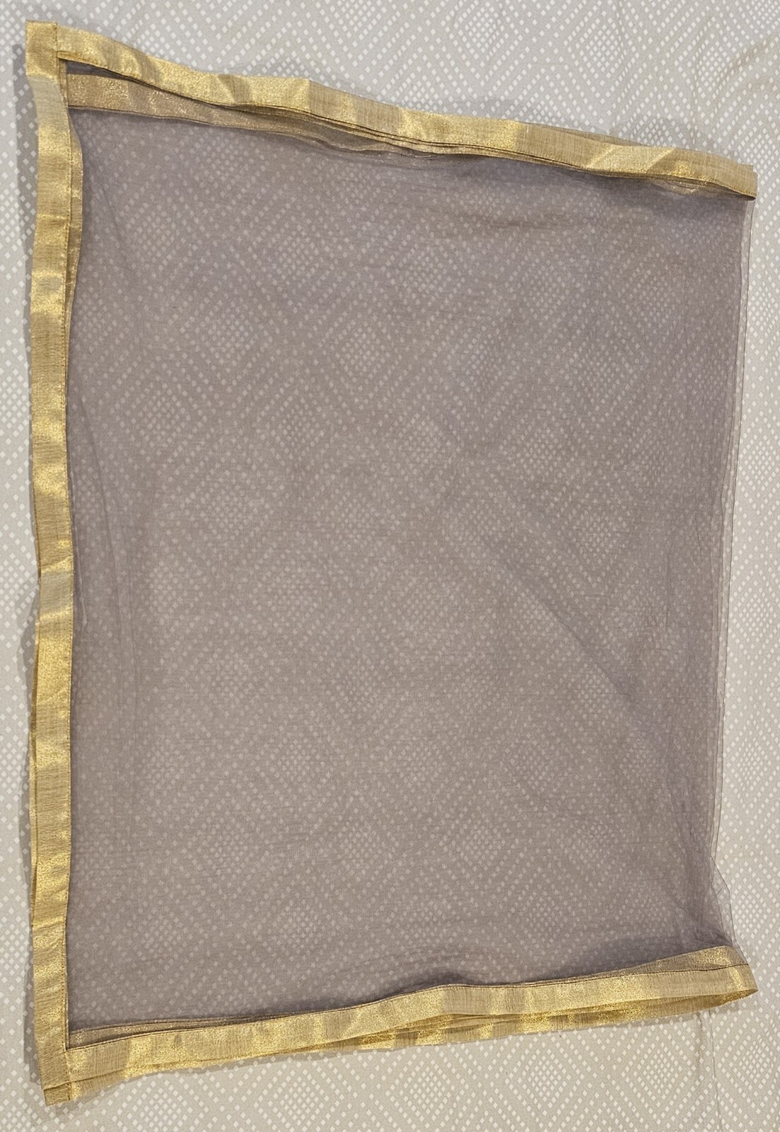Girls Contemporary Gray Embroidered Top & Gray & Gold Lehenga with Dupatta