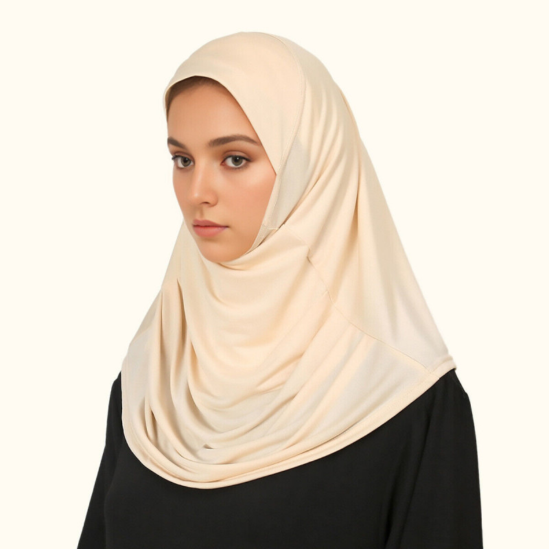 Muslim Headscarf Women African Headgear Loose Hijab Fitting Lazy Base Hat Turban