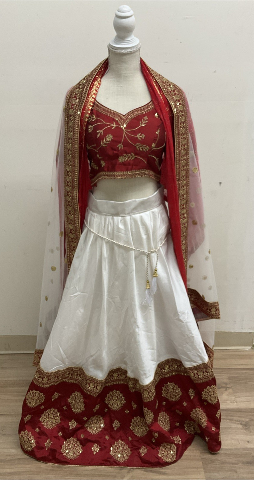Navratri Special Traditional Lehenga Choli With Dupatta For Women Cowrie 3 Piece