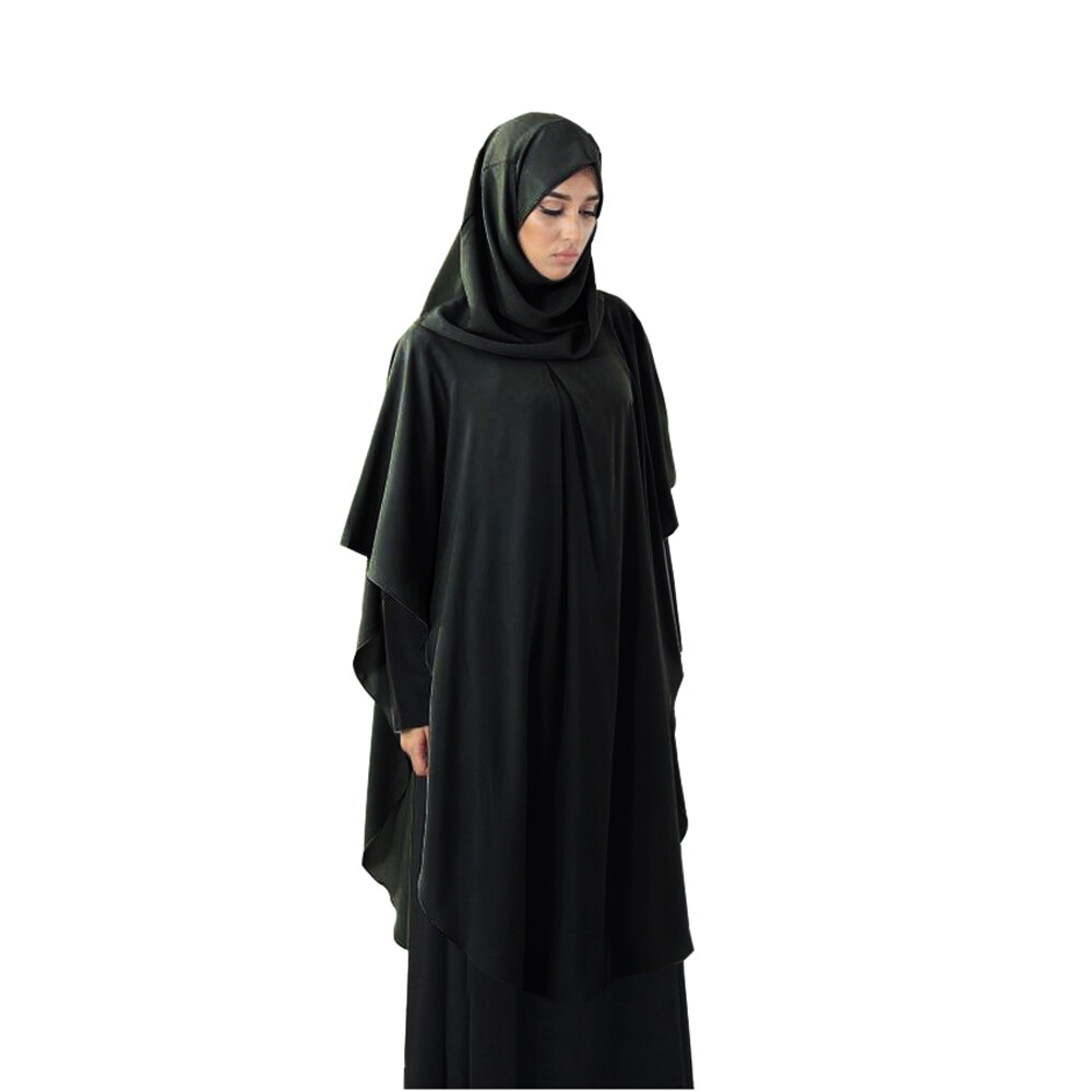 Muslim Women Khimar Hooded Hijab Abaya Kaftan Prayer Blouse Arab Robe New