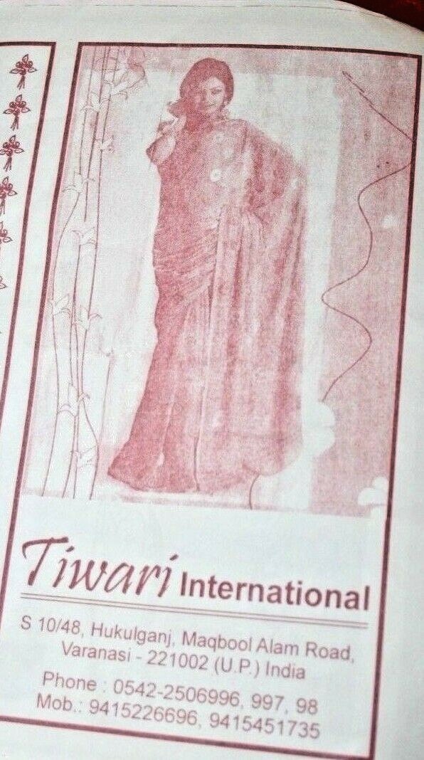 Tiwari International Women’s Beautiful Red Sparkle Stone Saree