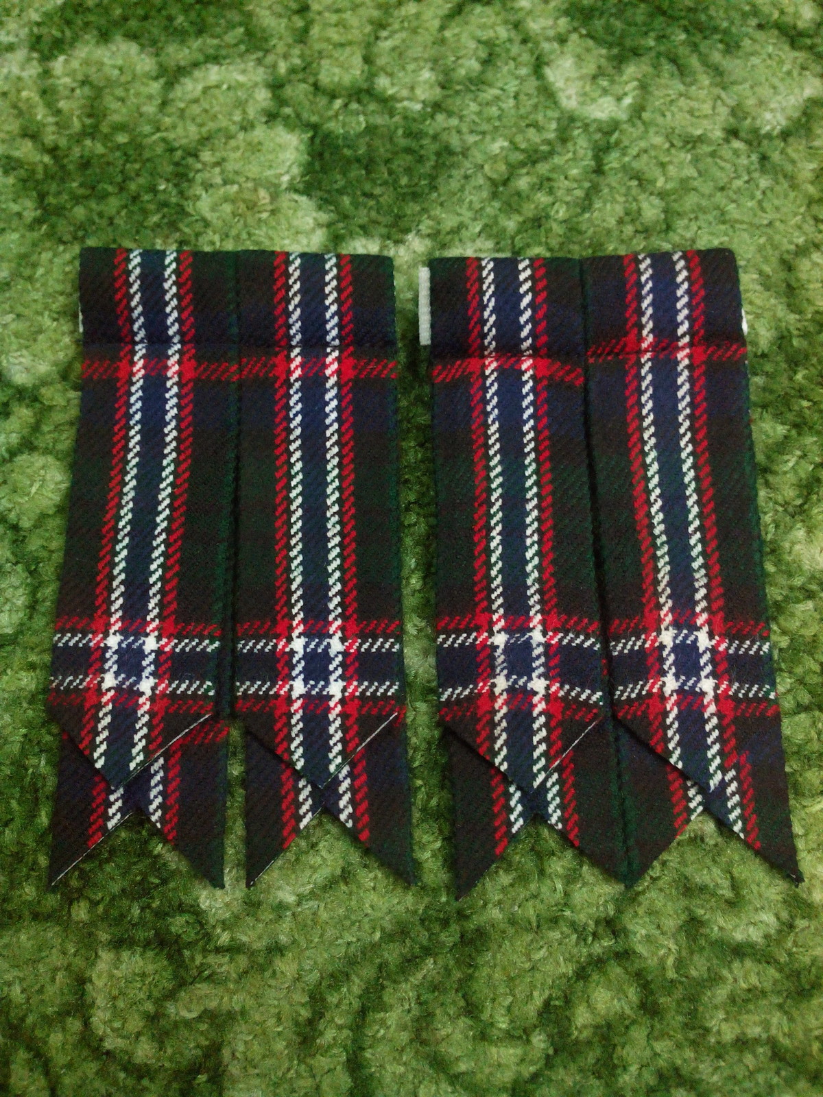 TC KILT HOSE SOCK FLASHES SCOTTISH NATIONAL TARTAN/Scottish Nationa Kilt Flashes