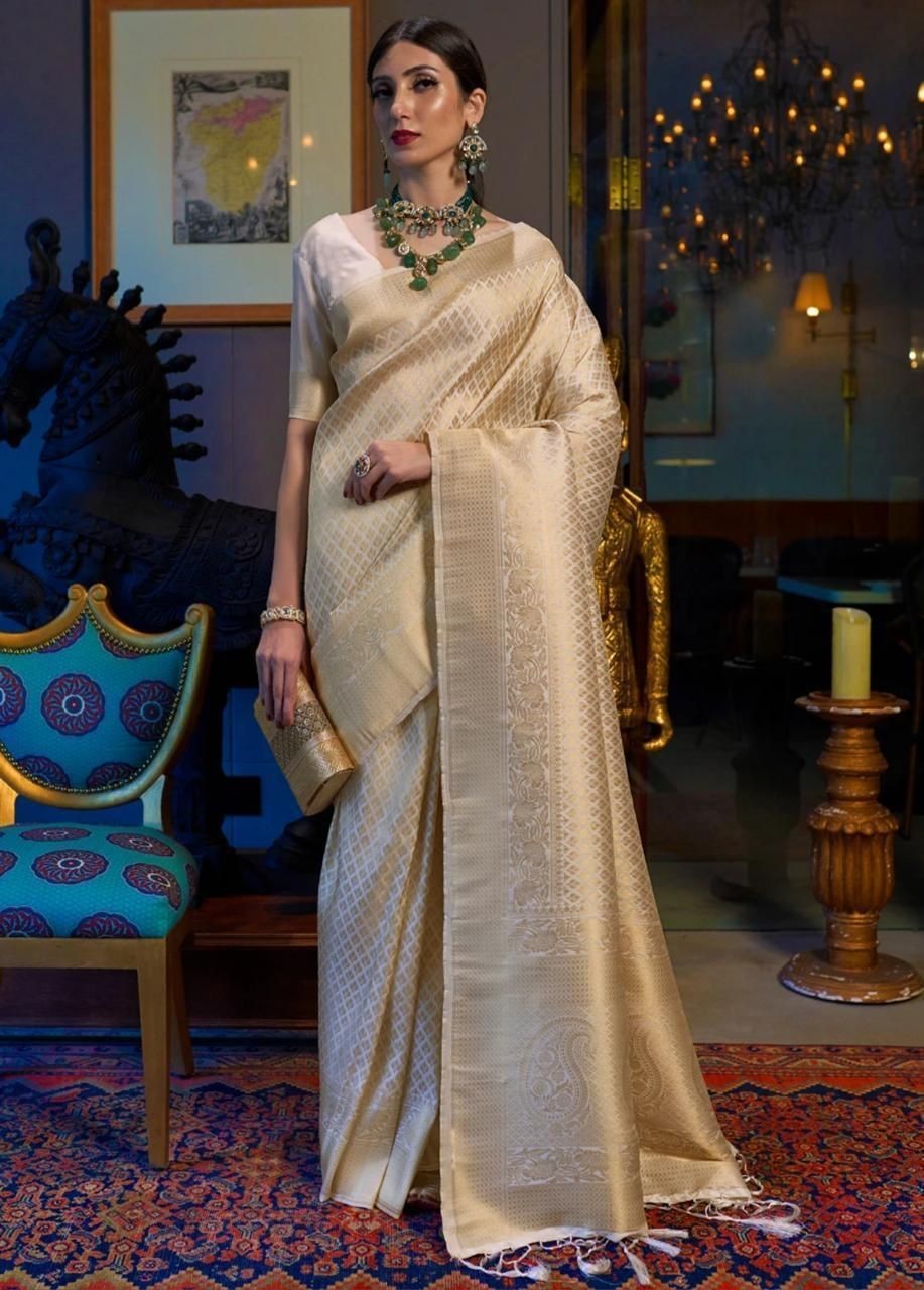 New Indian Cotton Silk Saree/Sari With Blouse Piece Party Wedding Wear For Women
