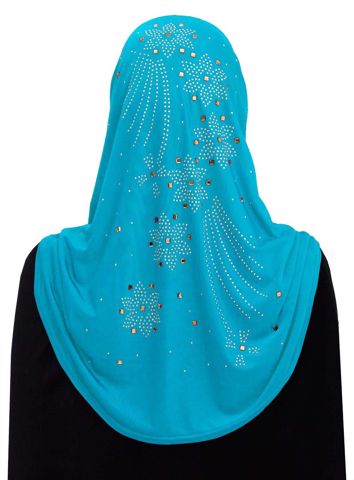 Lot of 12 JUNIOR SIZE Lycra Aiyah one piece Amira Hijab Pull On Headscarf Hijab