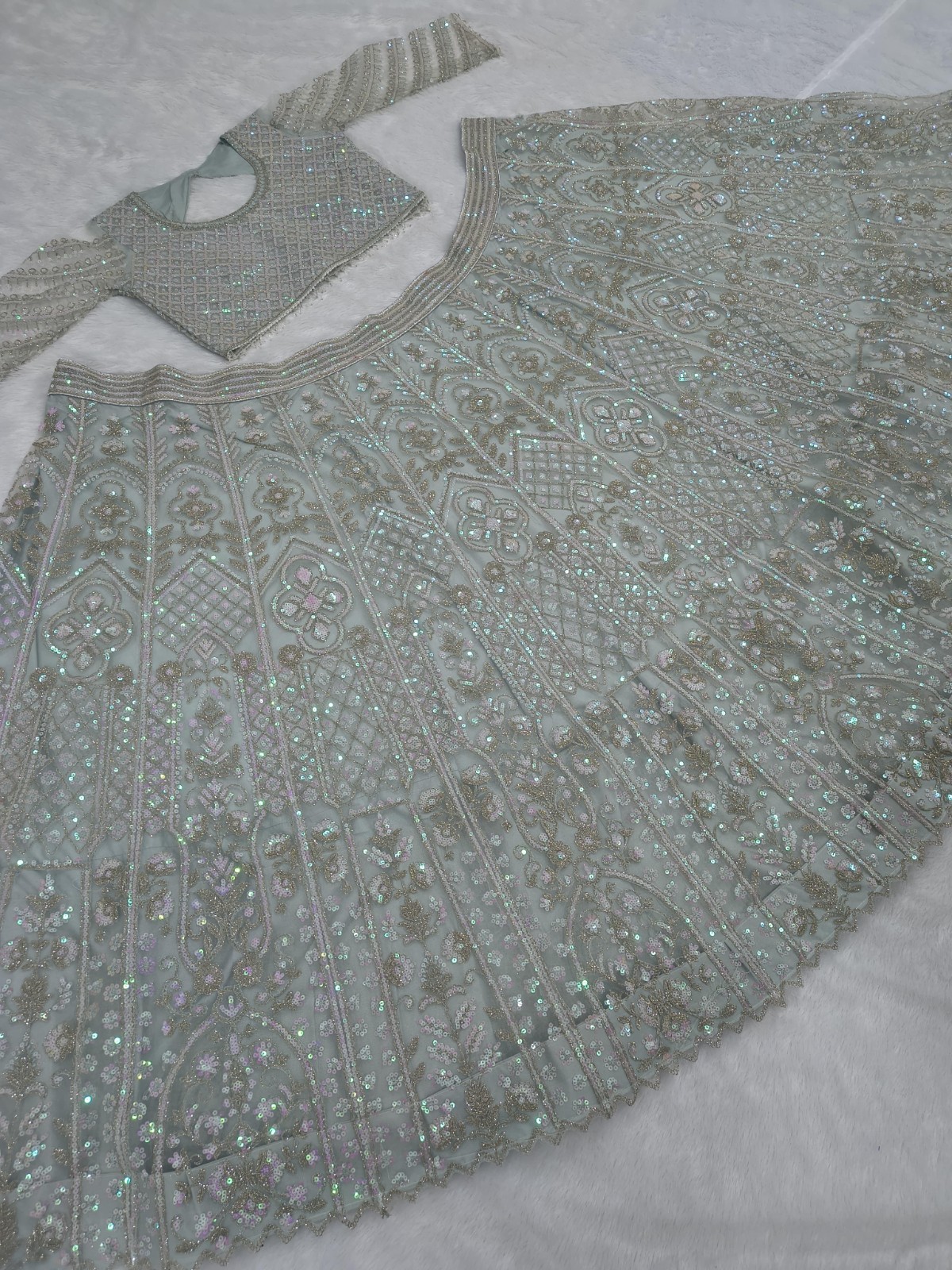 Premium Butterfly Soft Net Lehenga Embellished With Beautiful T Embroidery