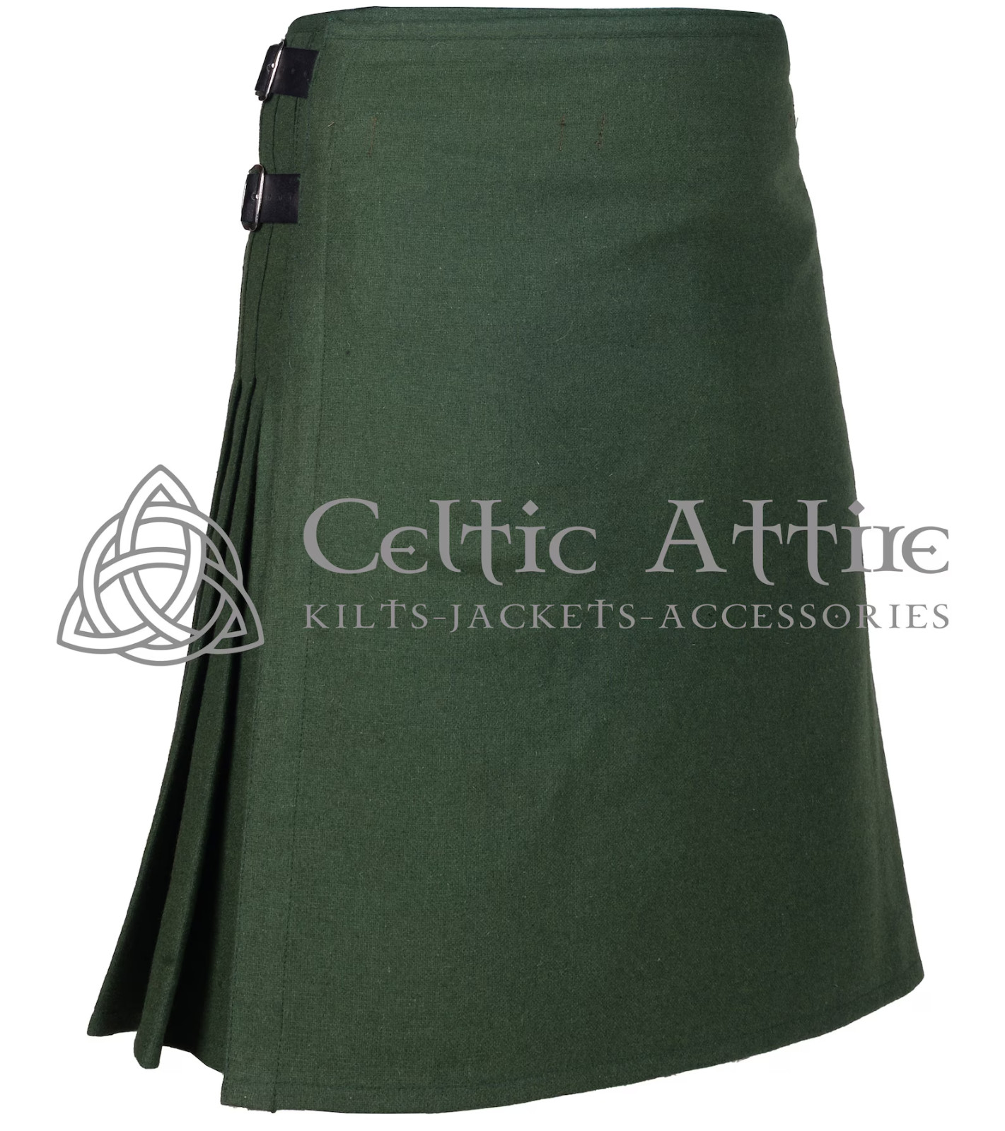 Lovat Green Wool Scottish 8 Yard KILT for Men’s – Made to Order by Celtic Attire