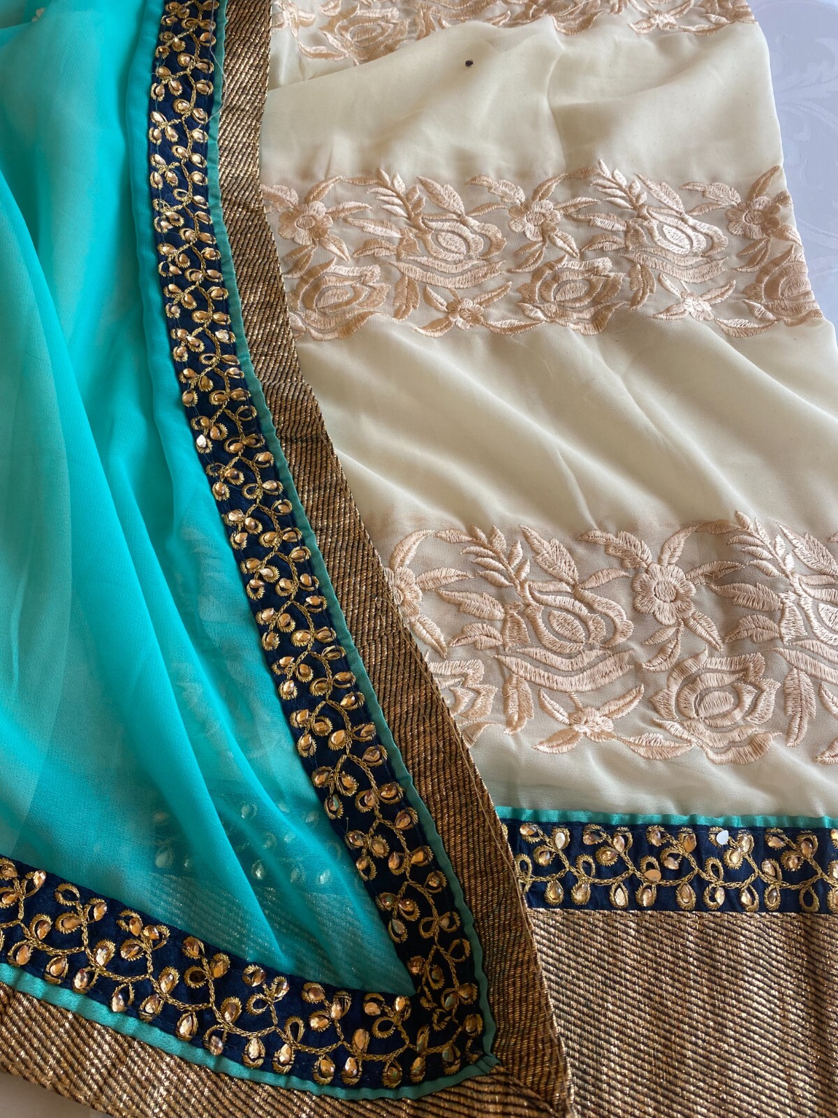 NEW Beautiful Partywear CHIFFON Sari