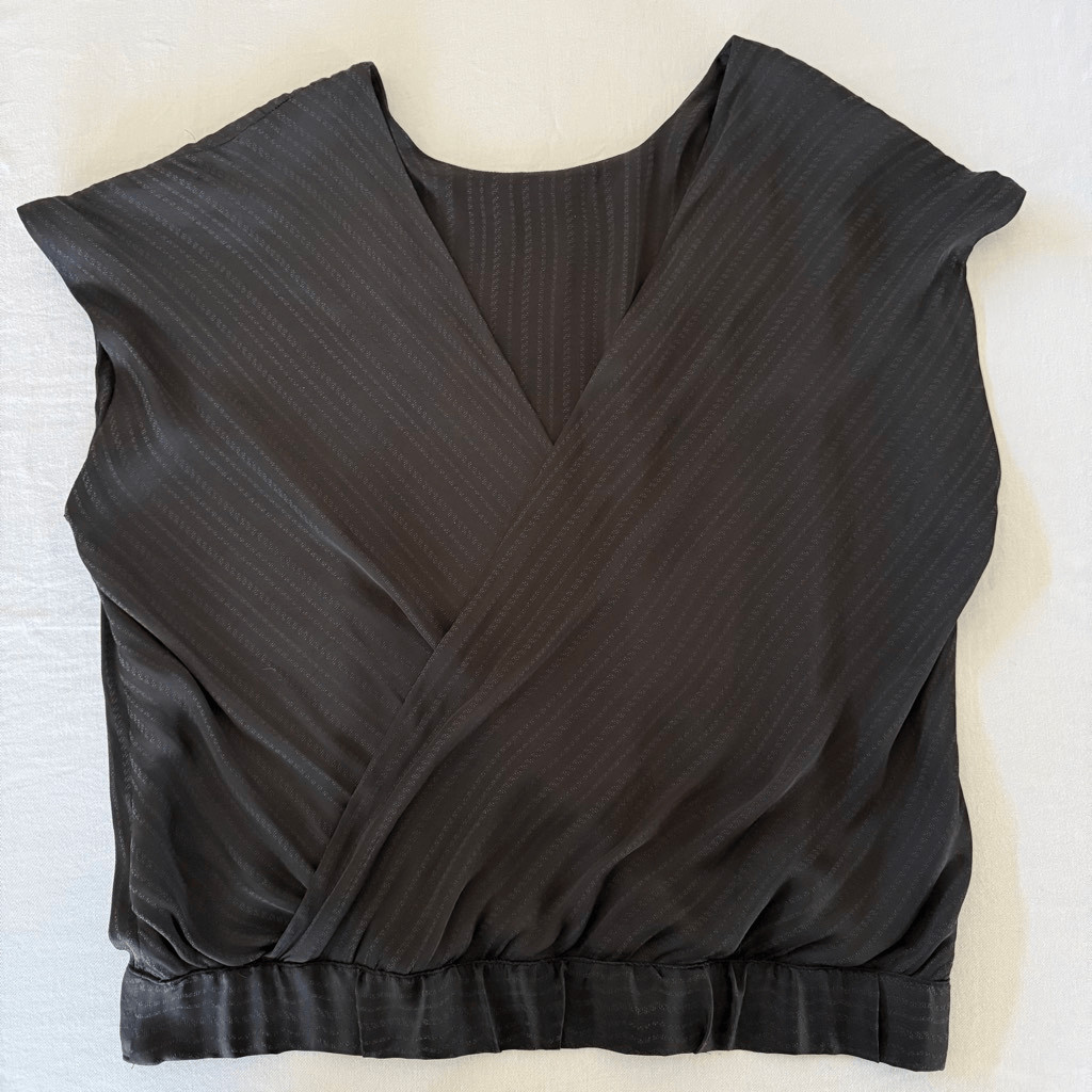 NWT Black Anthropologie Sleevless Blouse M