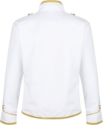 Napoleonic White hussar jacket 18 century vintage Military uniform Tunic jacket.