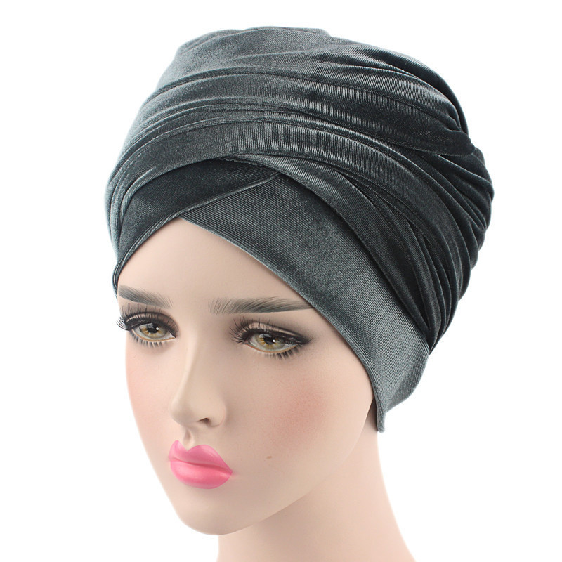Velvet Women Long Tail Headscarf Wrap Shawl Muslim Islamic Hijab Turban Scaves