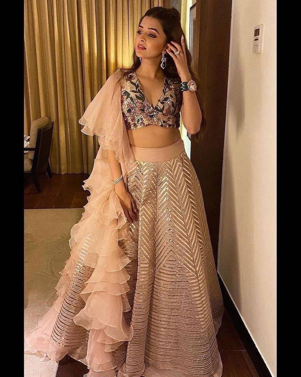 Bollywood Style Kasturi Silk Lehenga Choli with Dupatta For Party