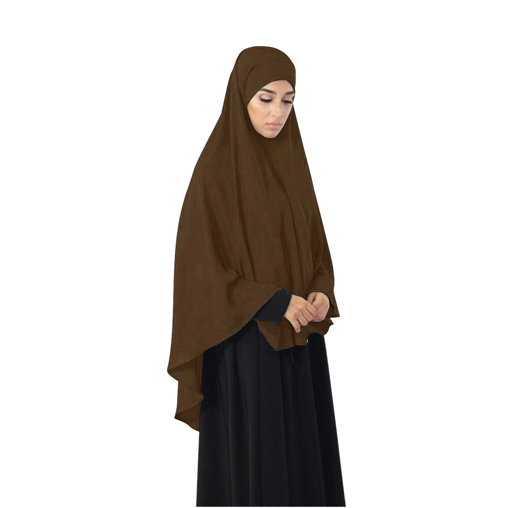 Muslim Women Long Khimar Hijab Dress Niqab Prayer Amira Abaya Overhead Burqa