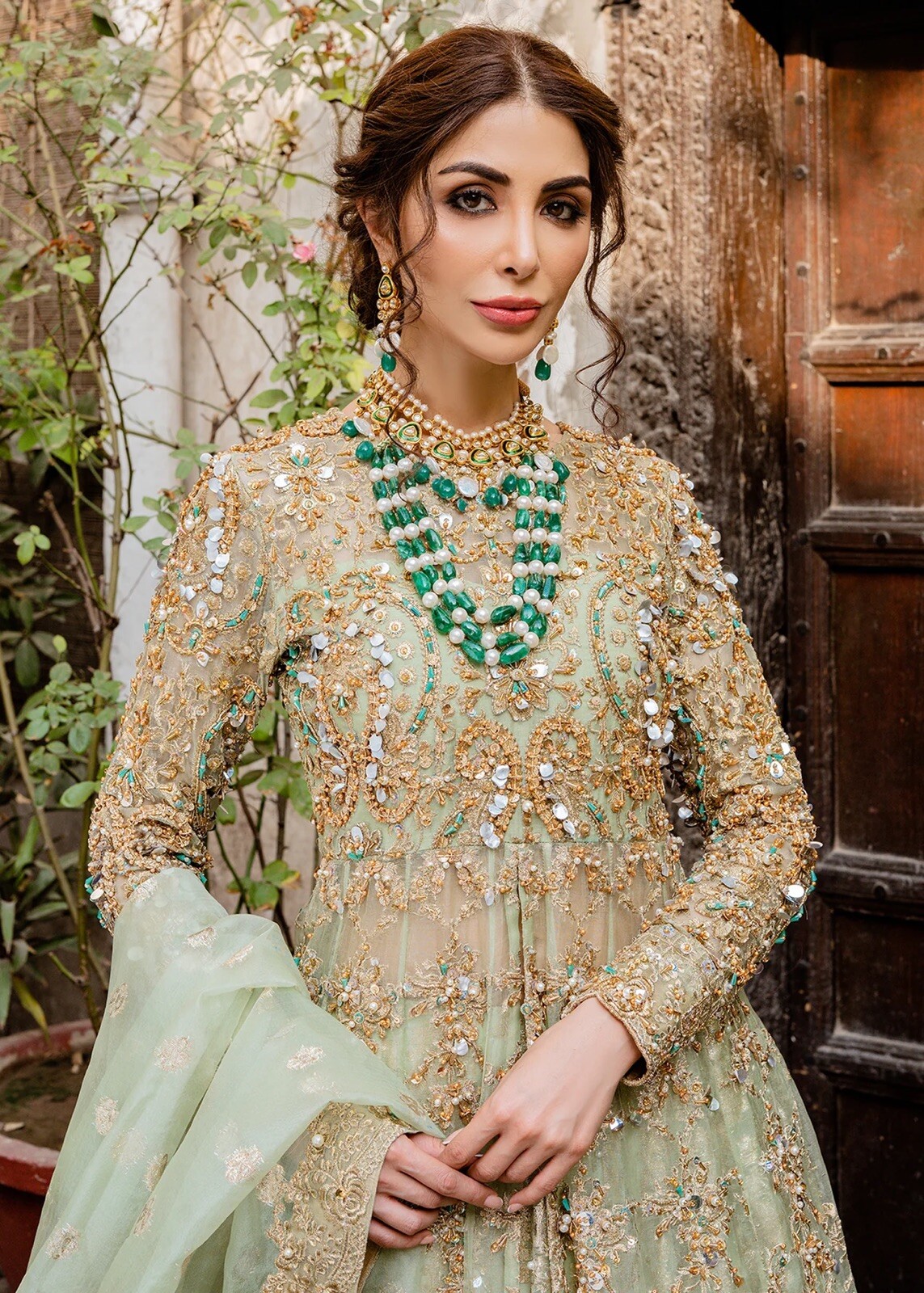 Kanwal Malik Pakistani Designer Bahar Stitched Size XL Lehenga Style Dress