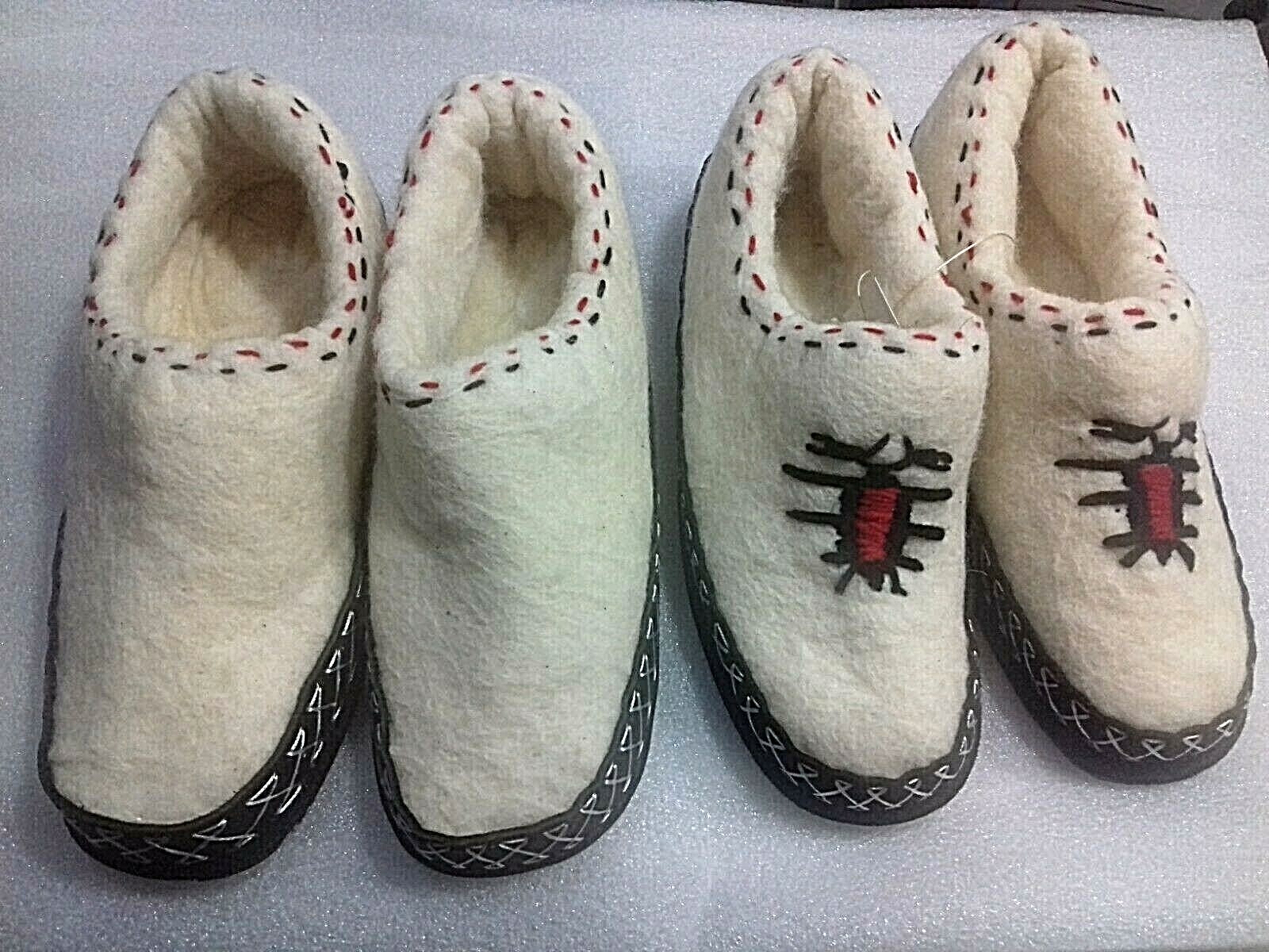 NEW ALBANIAN HANDRAFT WOOL+LEATHER BOOTEES SLIPPERS SHOES SOCKS-PAPUCE-35-44