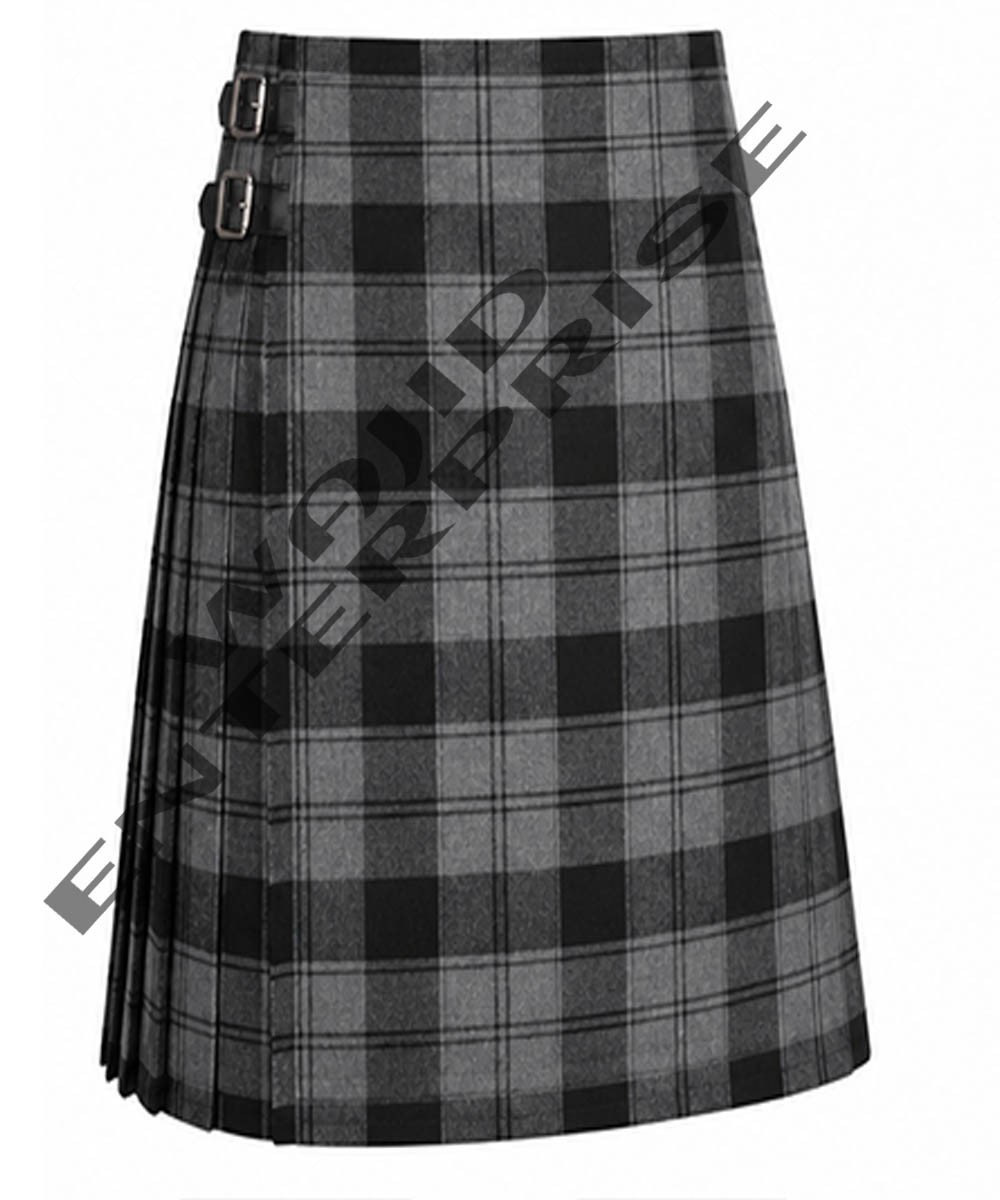 Scottish Handmade Traditional Dark Douglas Reiver Tartan 8 YARD Kilt Custom Size