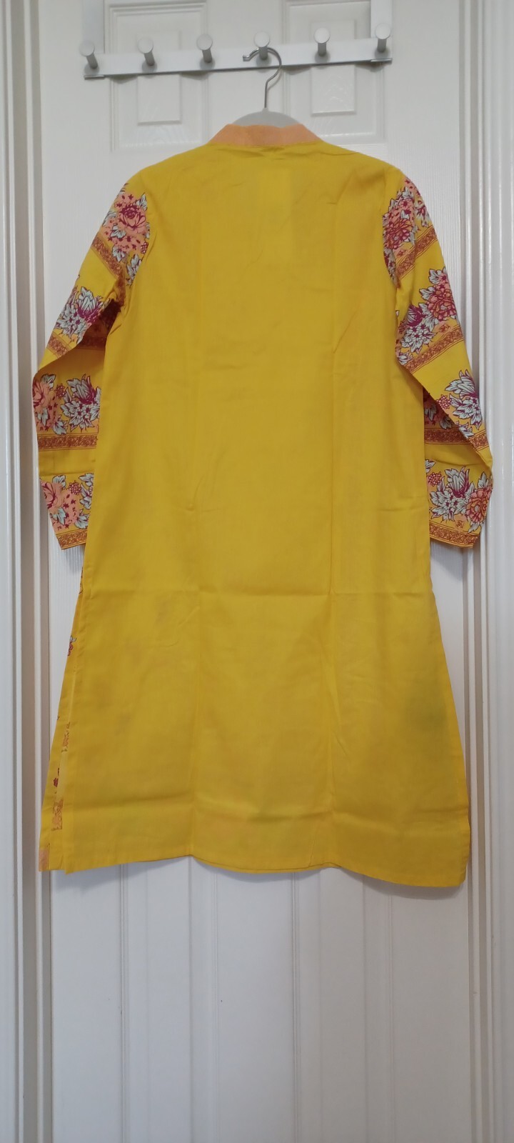 NWT GUL AHMED Size XS 2PC Screen Printed Kurti Organza Dupatta Pakistani Indian