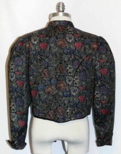 ROSE DIRNDL Cotton Jacket Over Coat Women Austria CLASSY Short Career Dress 10 M