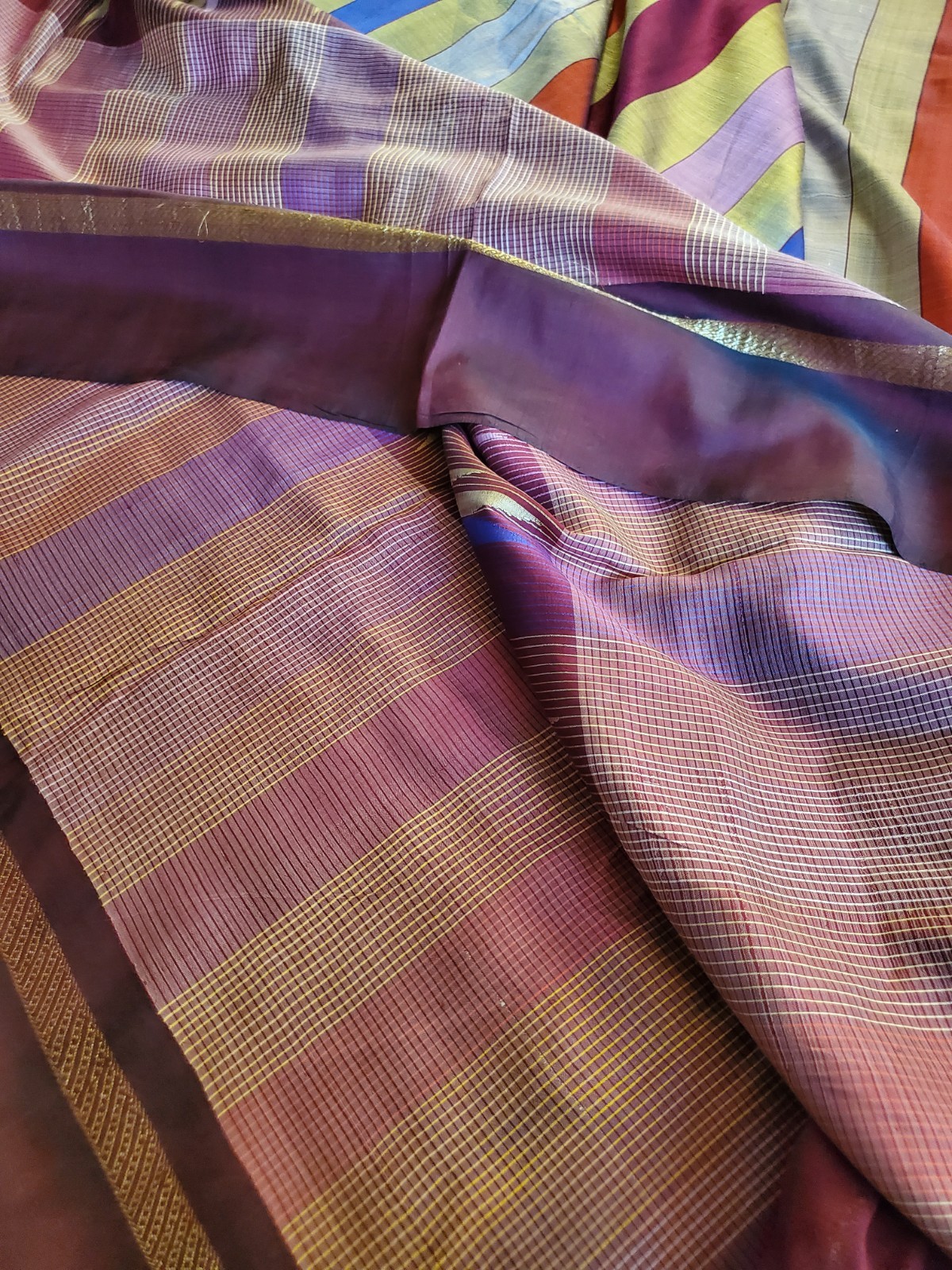 Women Pure Silk Authentic Kalakhetra Saree Handloom Festive Wedding Royal