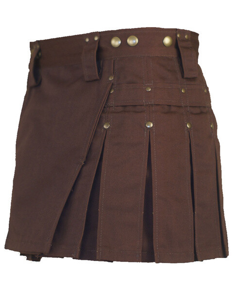 New Great Scottish Women Kilt Brown Kilt For Women