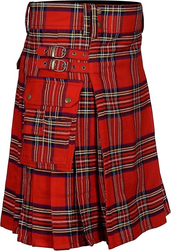 Tartan Utility Kilts for Men 8 Yard 13oz Kilt Scottish 34