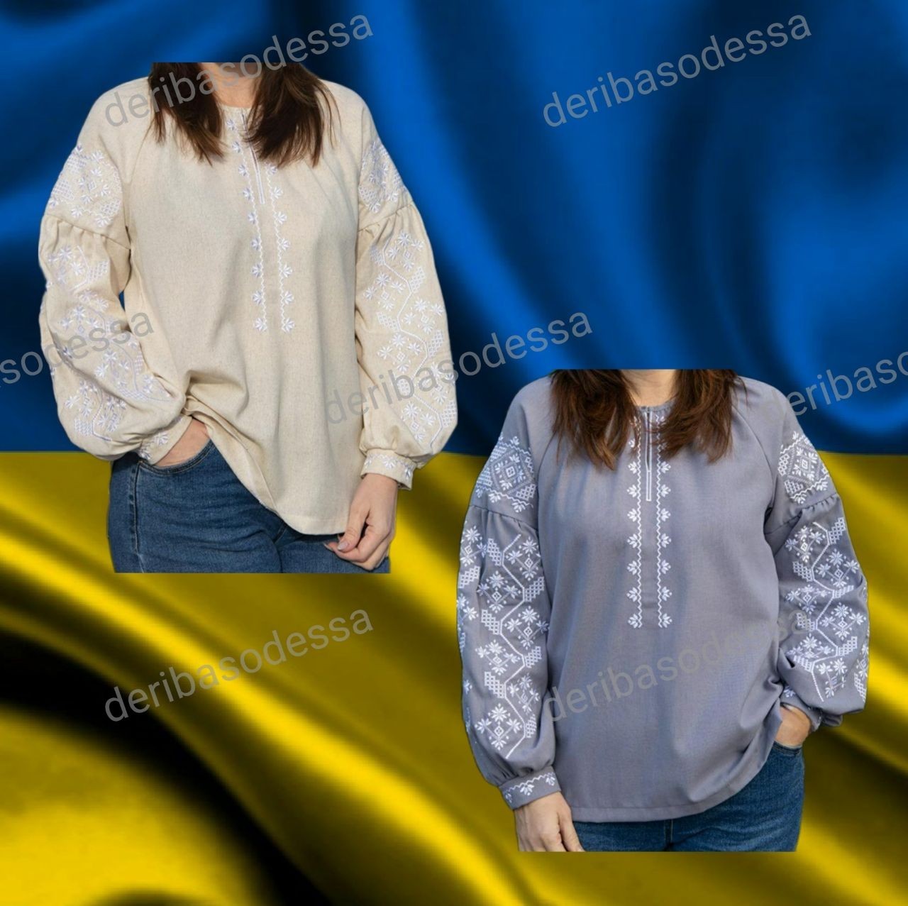 Traditional Ukrainian embroidered shirt, blouse Vyshyvanka S,M,L,XL,2XL,3XL,4XL