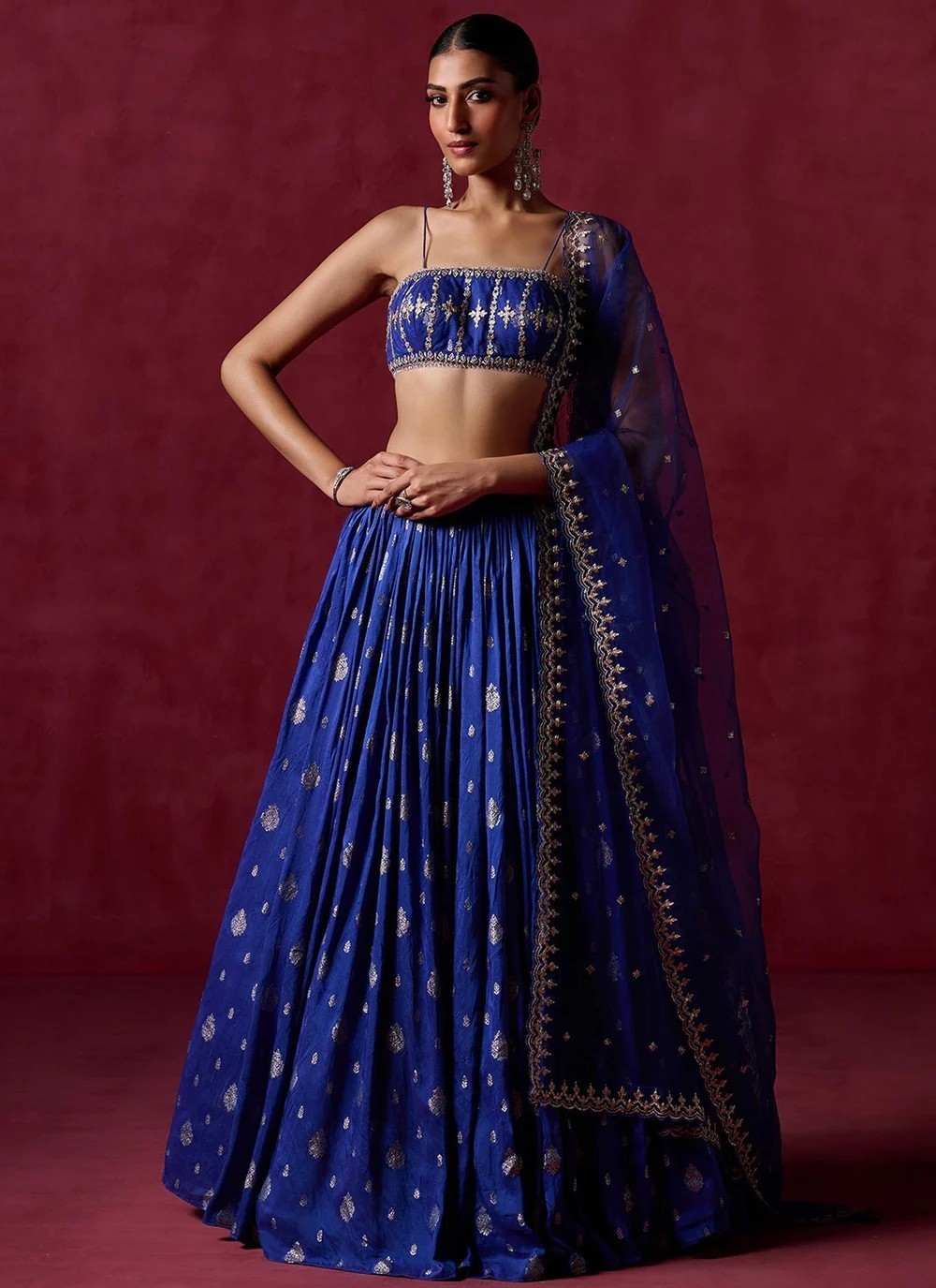 Royal Blue Lehenga for Women, size small