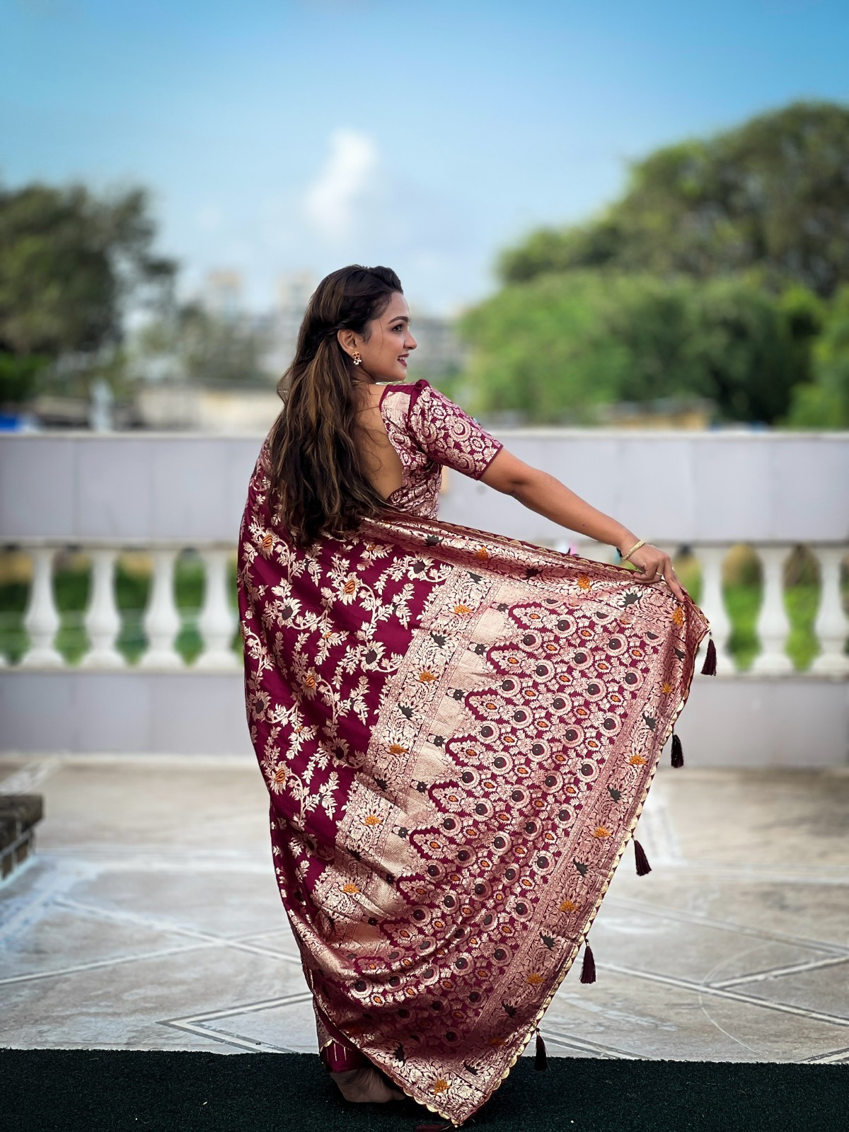 Sari Designer Indian Saree Wedding Festival Bollywood Party Wear Work Sari New