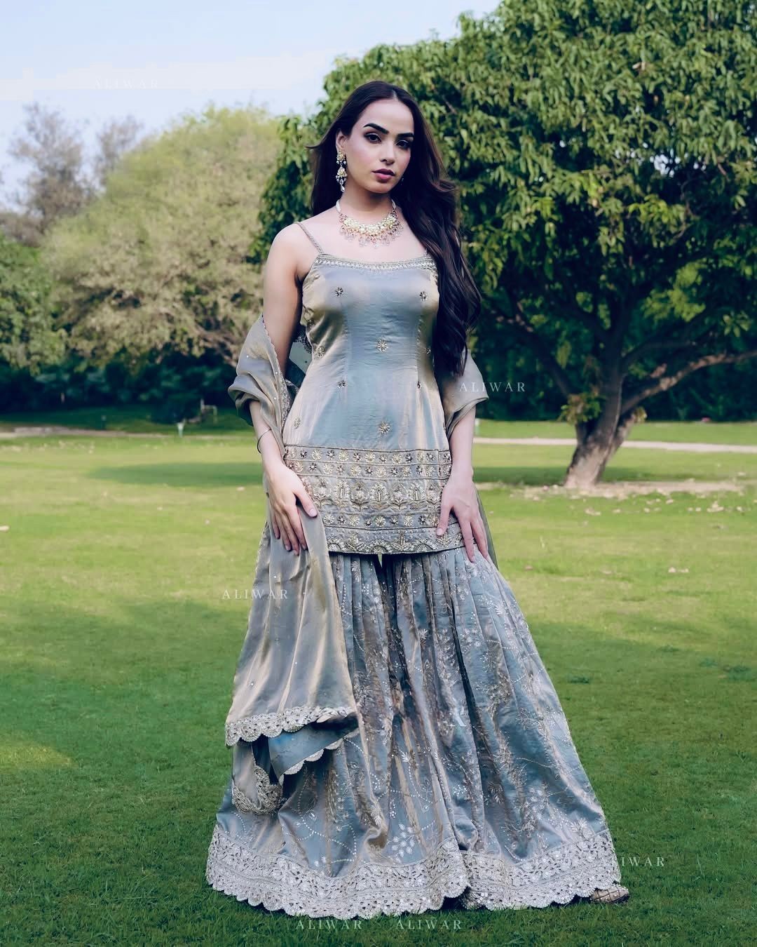 WEDDING SHARARA GHARARA PLAZZO SUIT SEQUENCE READYMADE PUNJABI PLAZZO SUIT