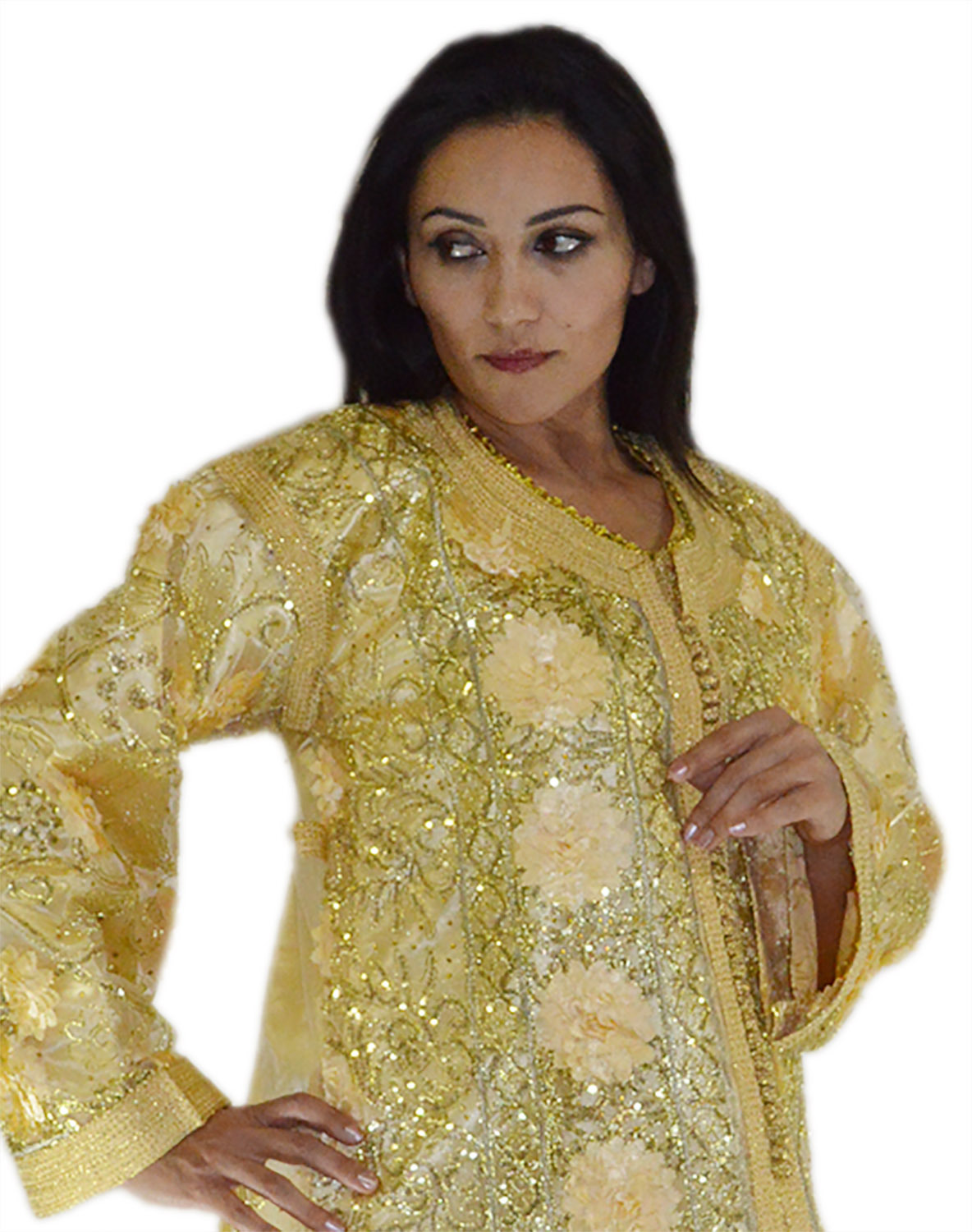 Wedding Gown Caftan Kaftan DressTackchita Abaya Moroccan Middle East handmade