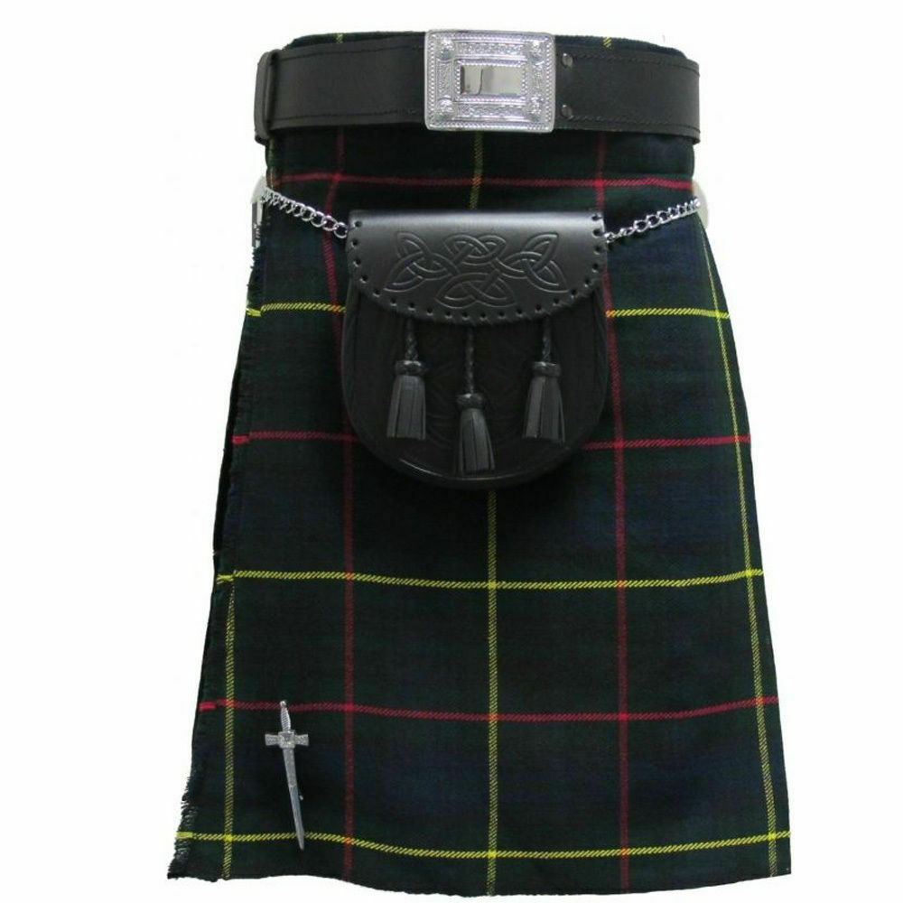 New Modern Hunting Stewart Tartan Highland Scottish Straight Pleated new Kilts