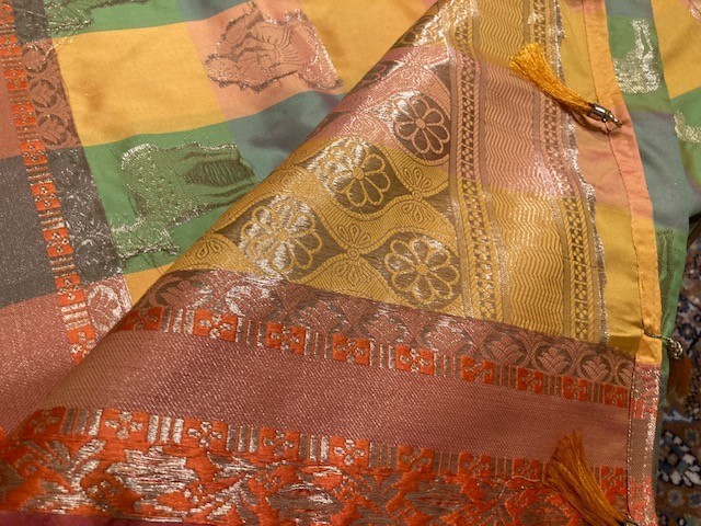 Festive Yellow & Green Saree
