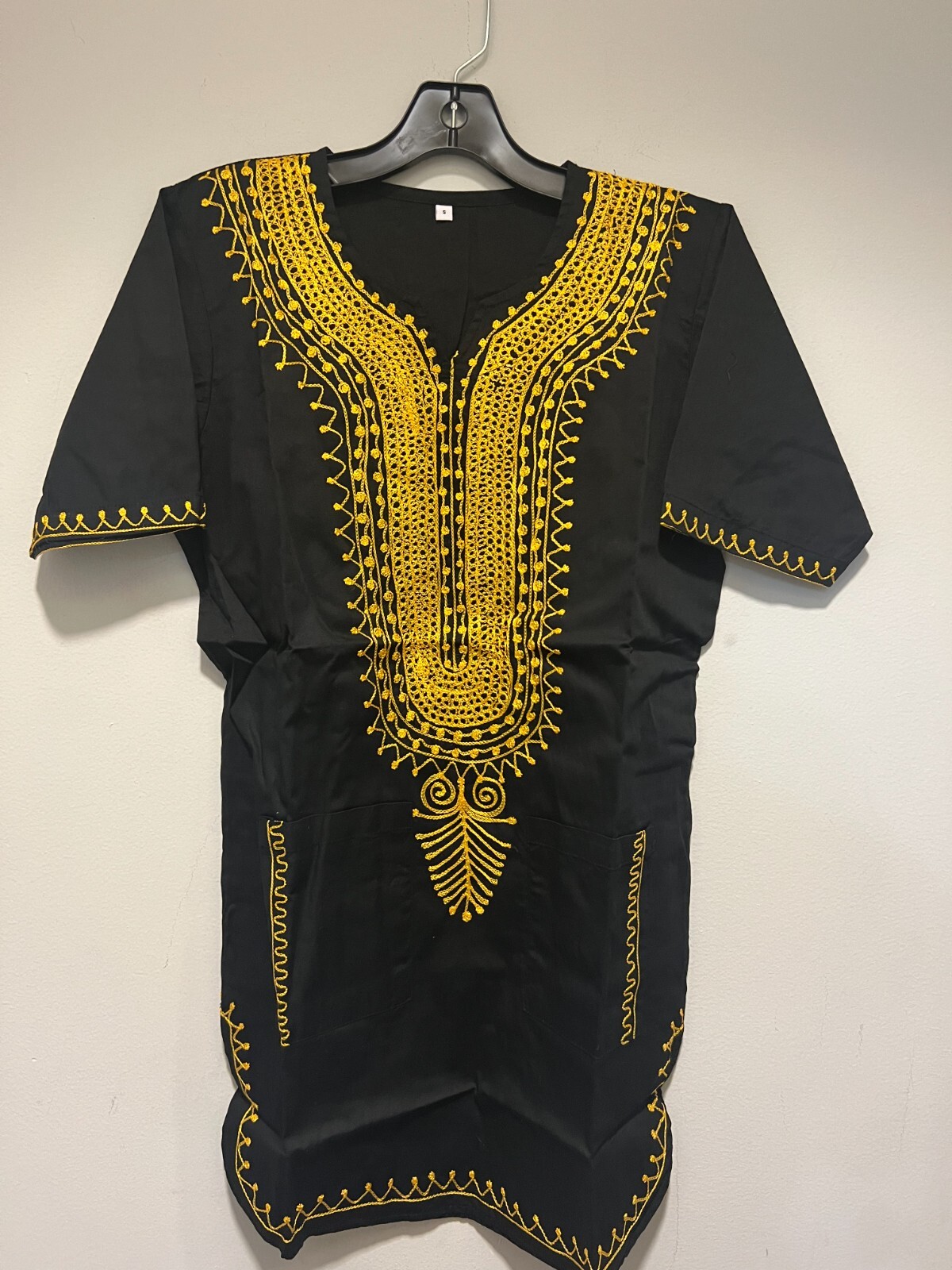 African clothing for men-Dashiki S-7X black