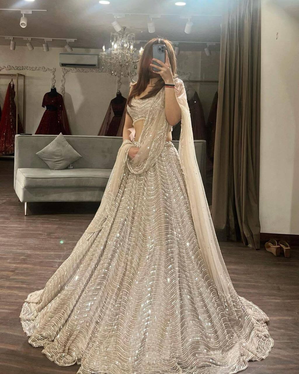 LEHENGA CHOLI LEHNGA INDIAN BOLLYWOOD DESIGNER WEDDING PARTY WEAR PAKISTANI EID