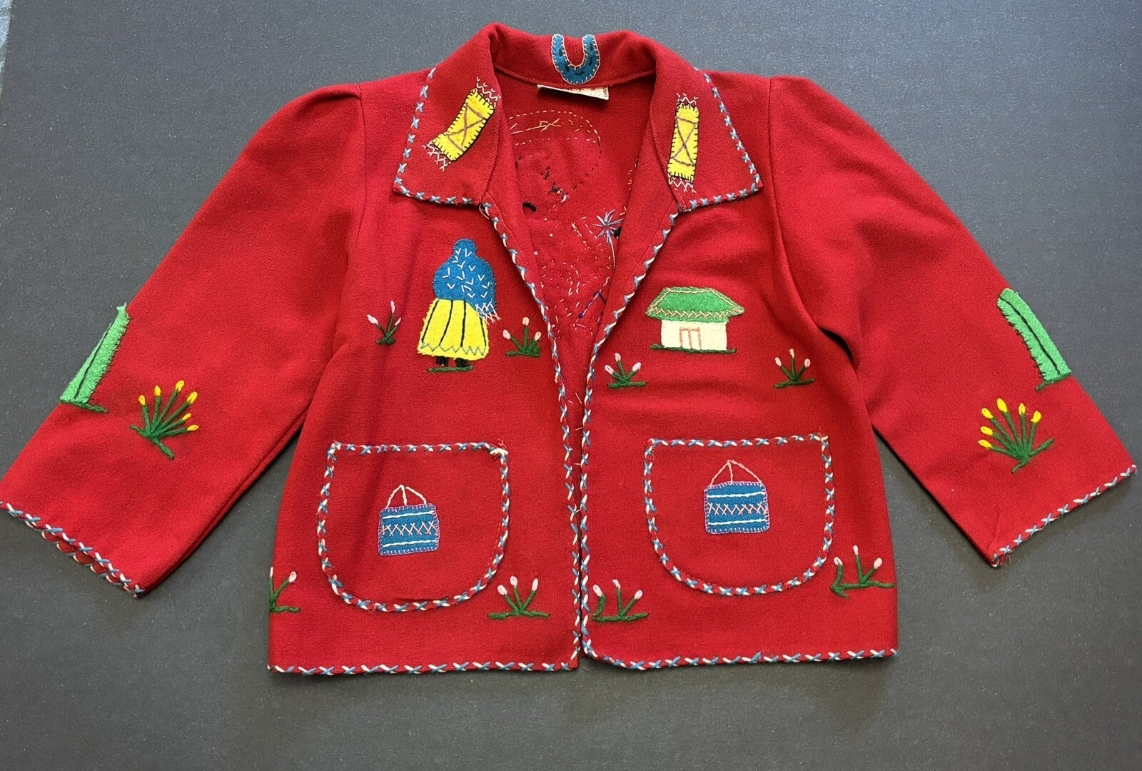Child’s Vintage Lopez Mexican Motif Souvenir Jacket