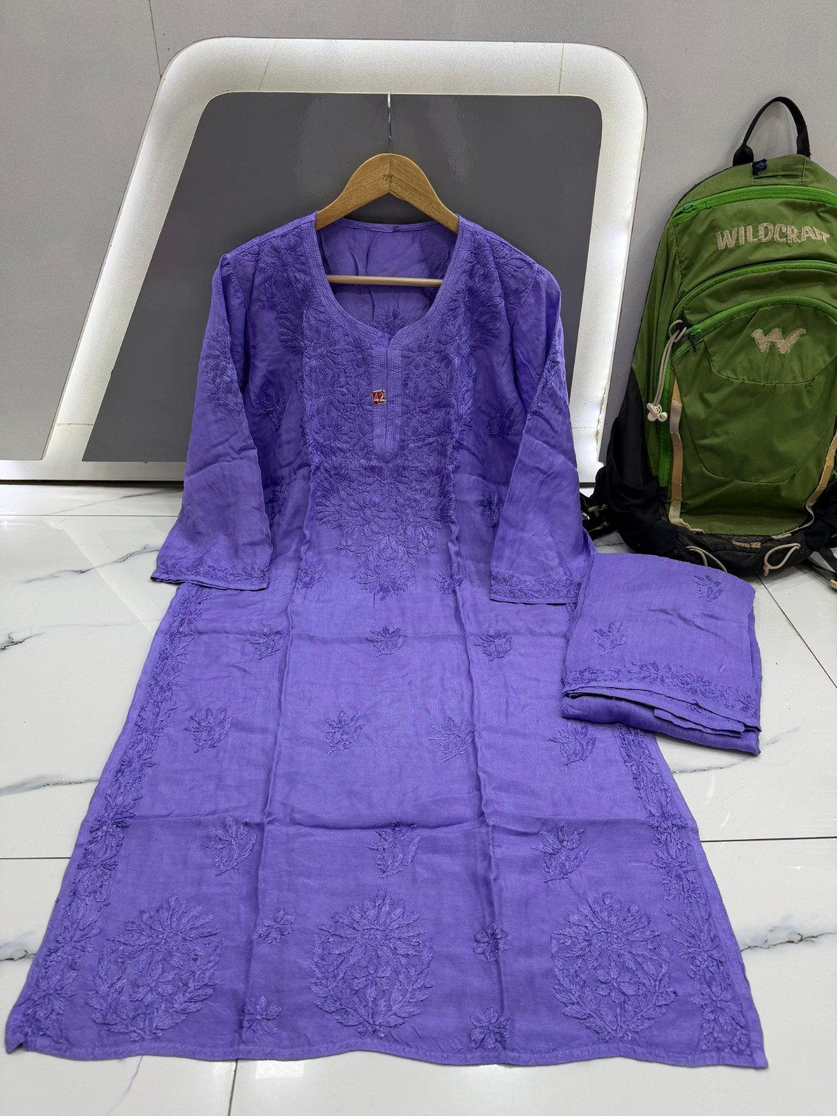 Elegant 3 Piece Plazo Set for Women | Linen Cotton Kurti wit – Handmade in India