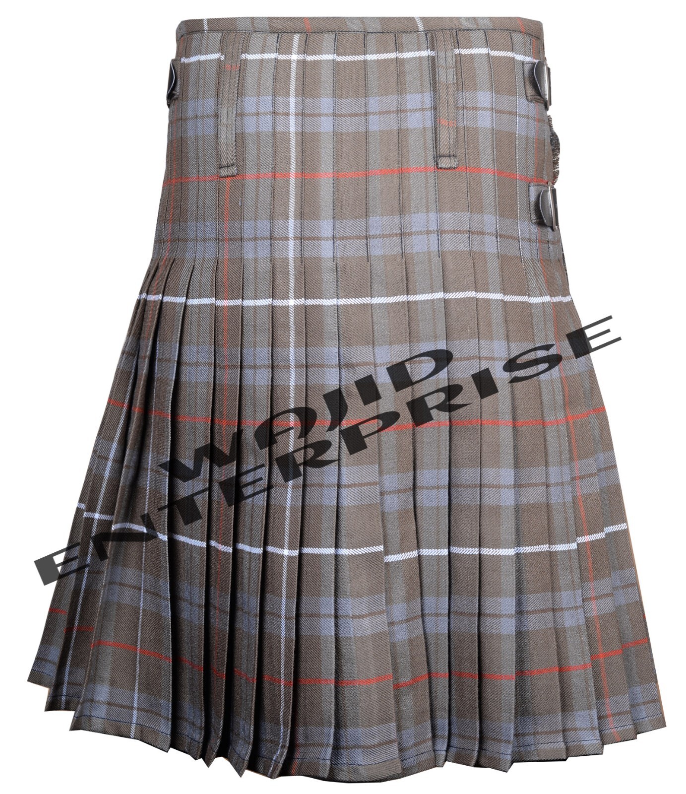 Fraser Weathered Tartan Kilt – Traditional Men’s 8 Yard tartan Kilt Custom Size