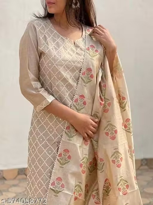 Indian Salwar Kameez Suit Readymade 3Pc Women Party Wear Dress Dupatta