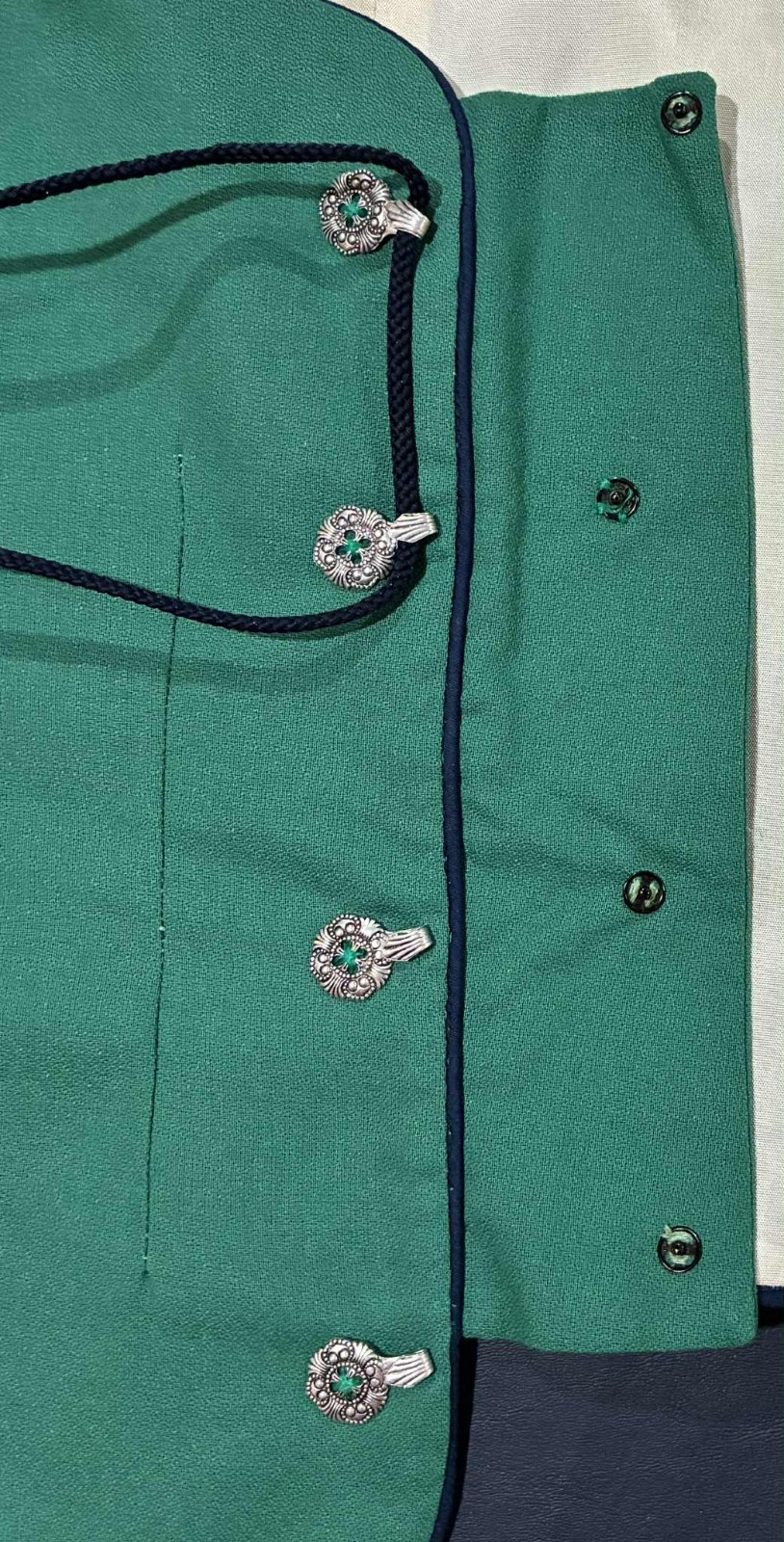 Traditional Oktoberfest Ladies Vest TEAL GREEN