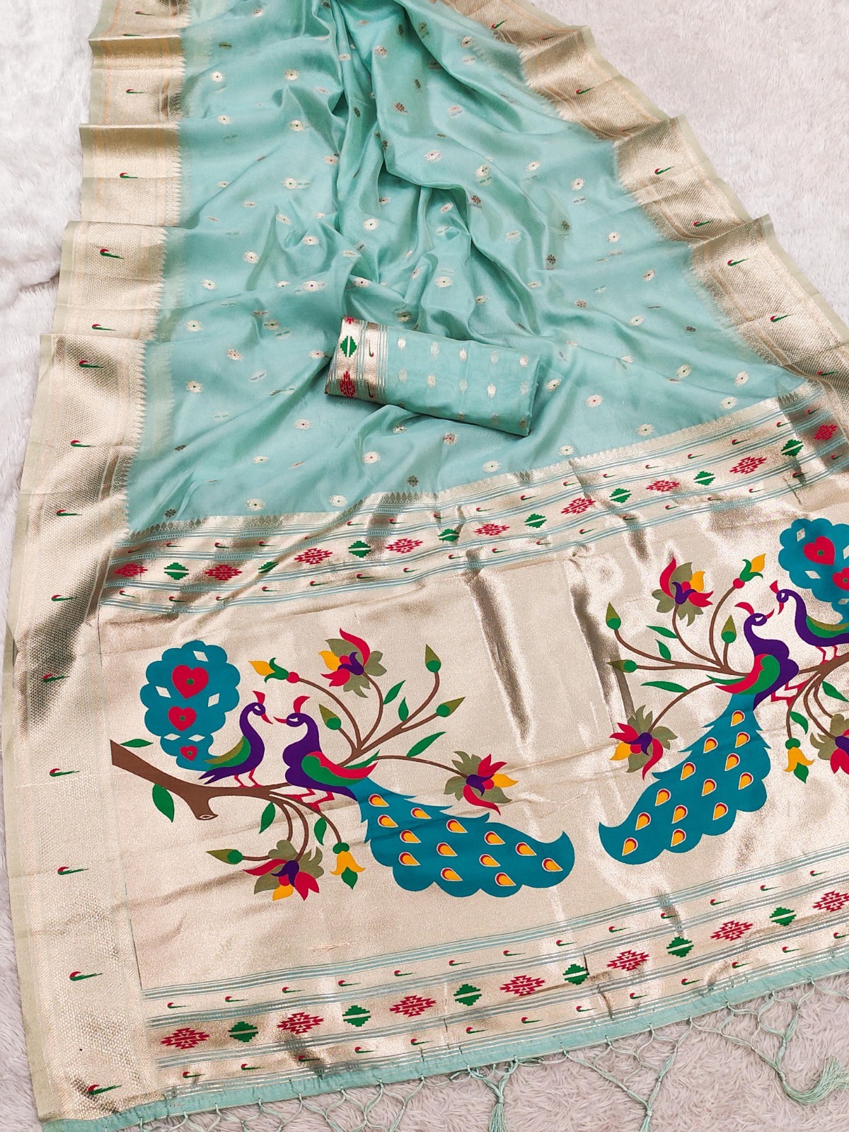 Soft Silk Bollywood Designer Fancy Saree Party Indian Wedding Saree