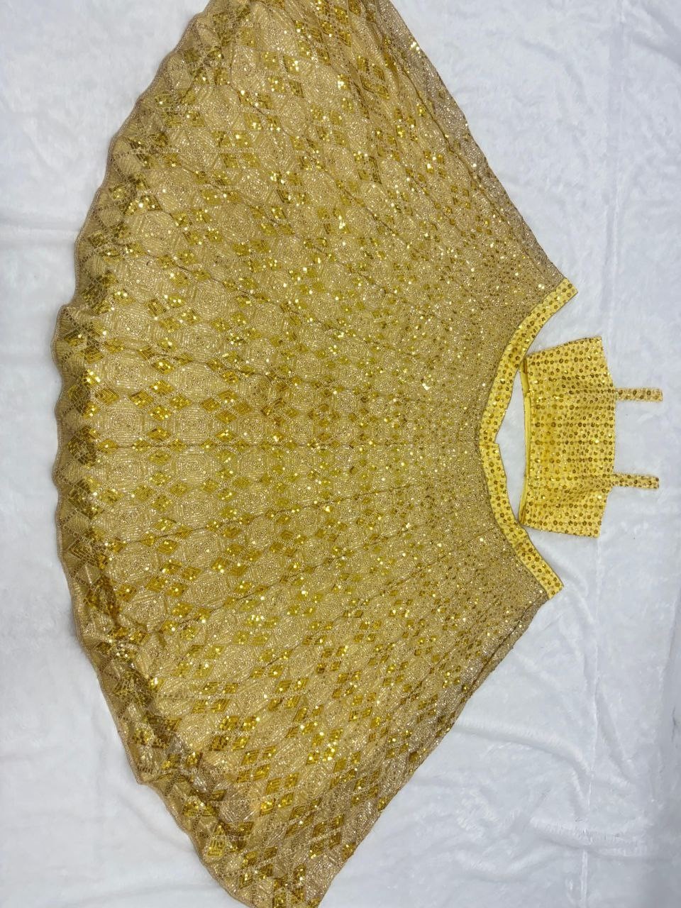 Latest Soft Butterfly Net Yellow Lehenga Choli With Dupatta For Wedding Wear