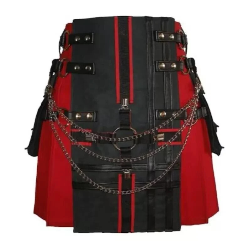 2 kilts Men’s Hybrid Black & Red and Black & Black
