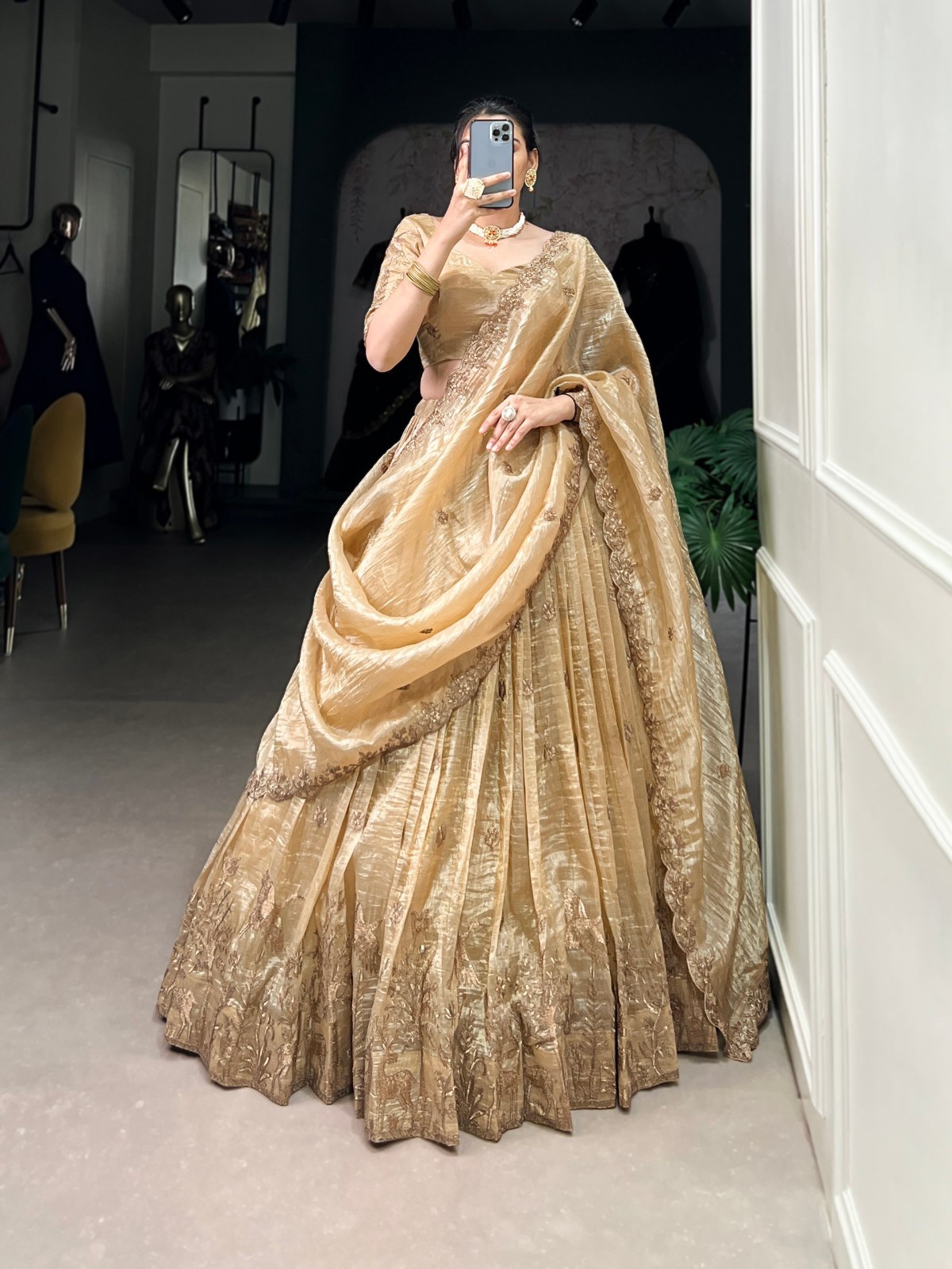 Designer Silk Stitched Lehenga For Women Readymade Lengha Choli Wedding Lehenga