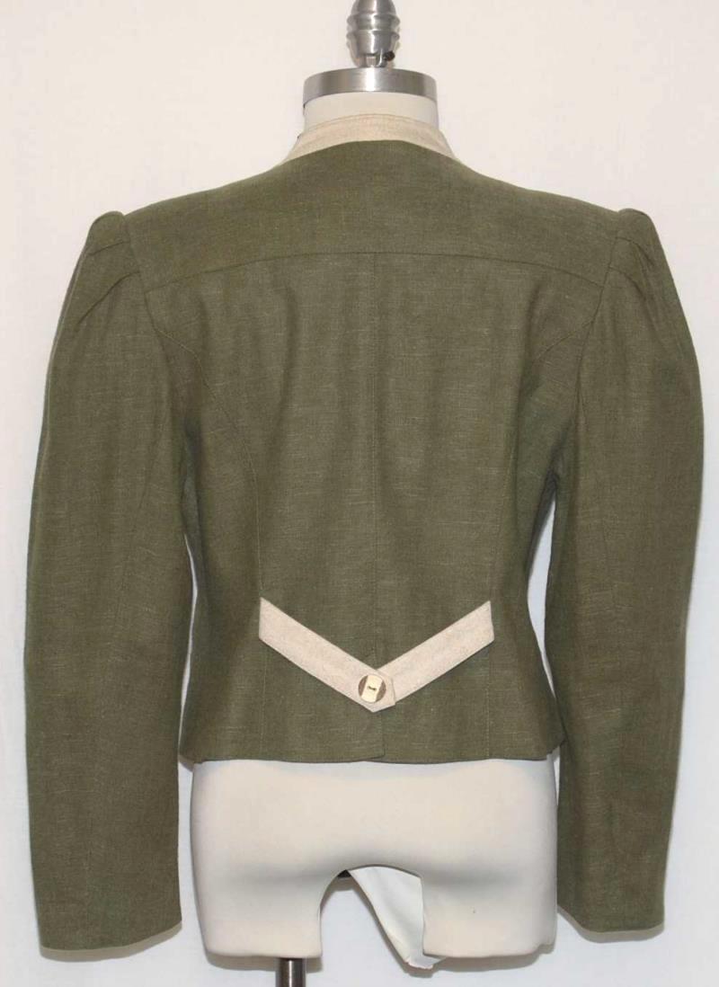 Soft GREEN ~ LINEN German Women Sport Riding Hunting Western JACKET Coat / 10 M