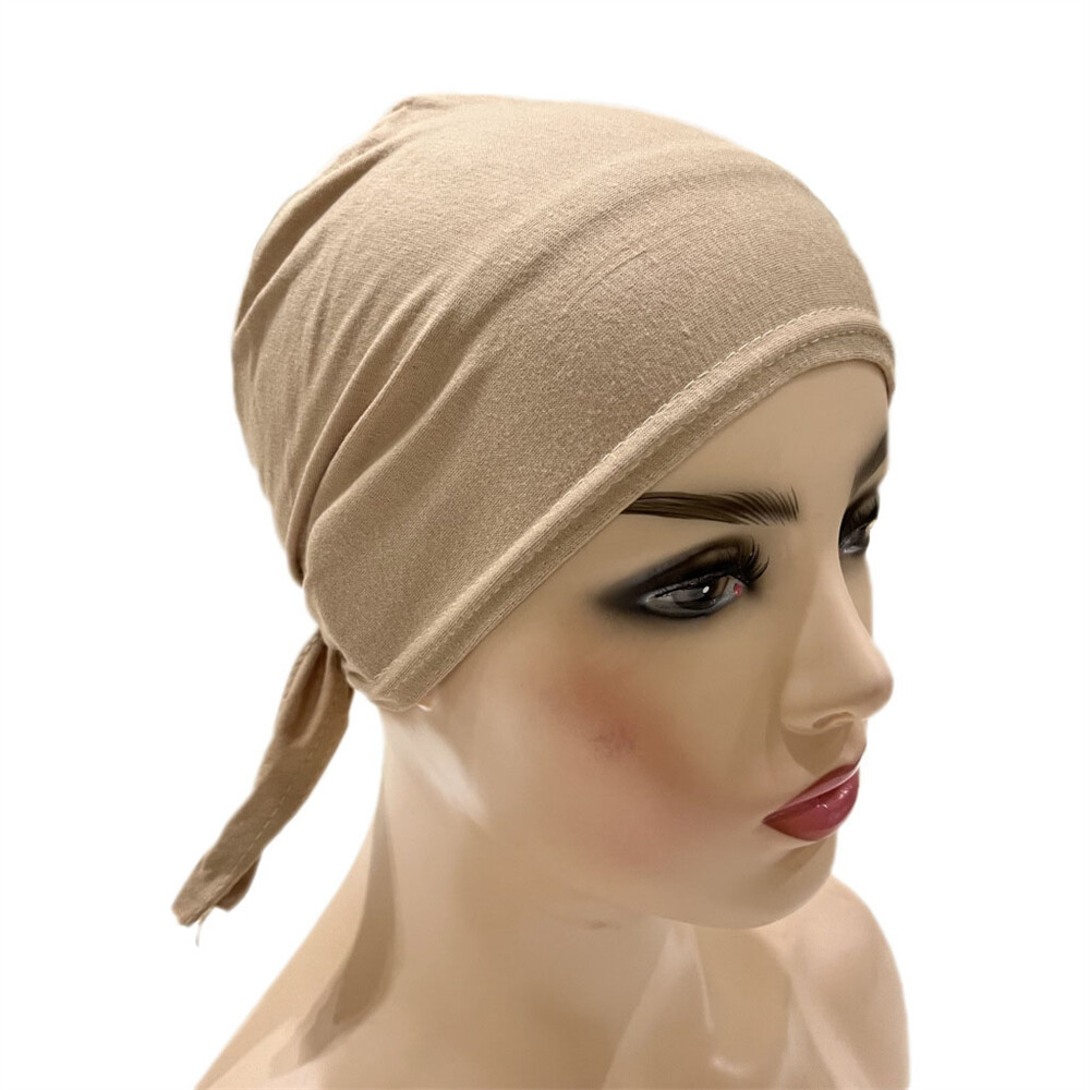 Plain Women Underscarf Hijab Muslim Bone Bonnet Inner Cap Tube Nijna Hat